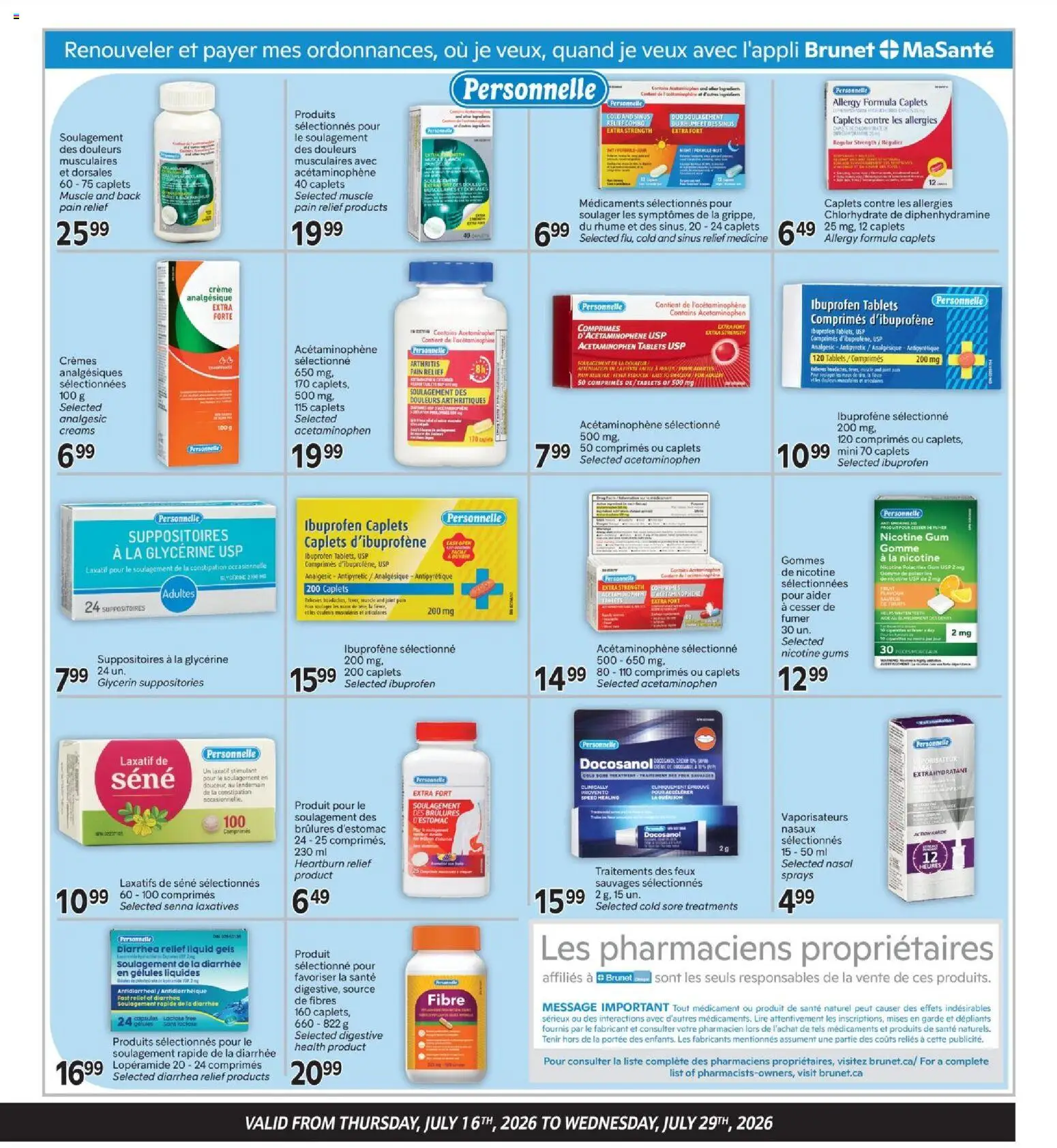 Brunet flyer valid from Jul 16, 2026 | Page: 3