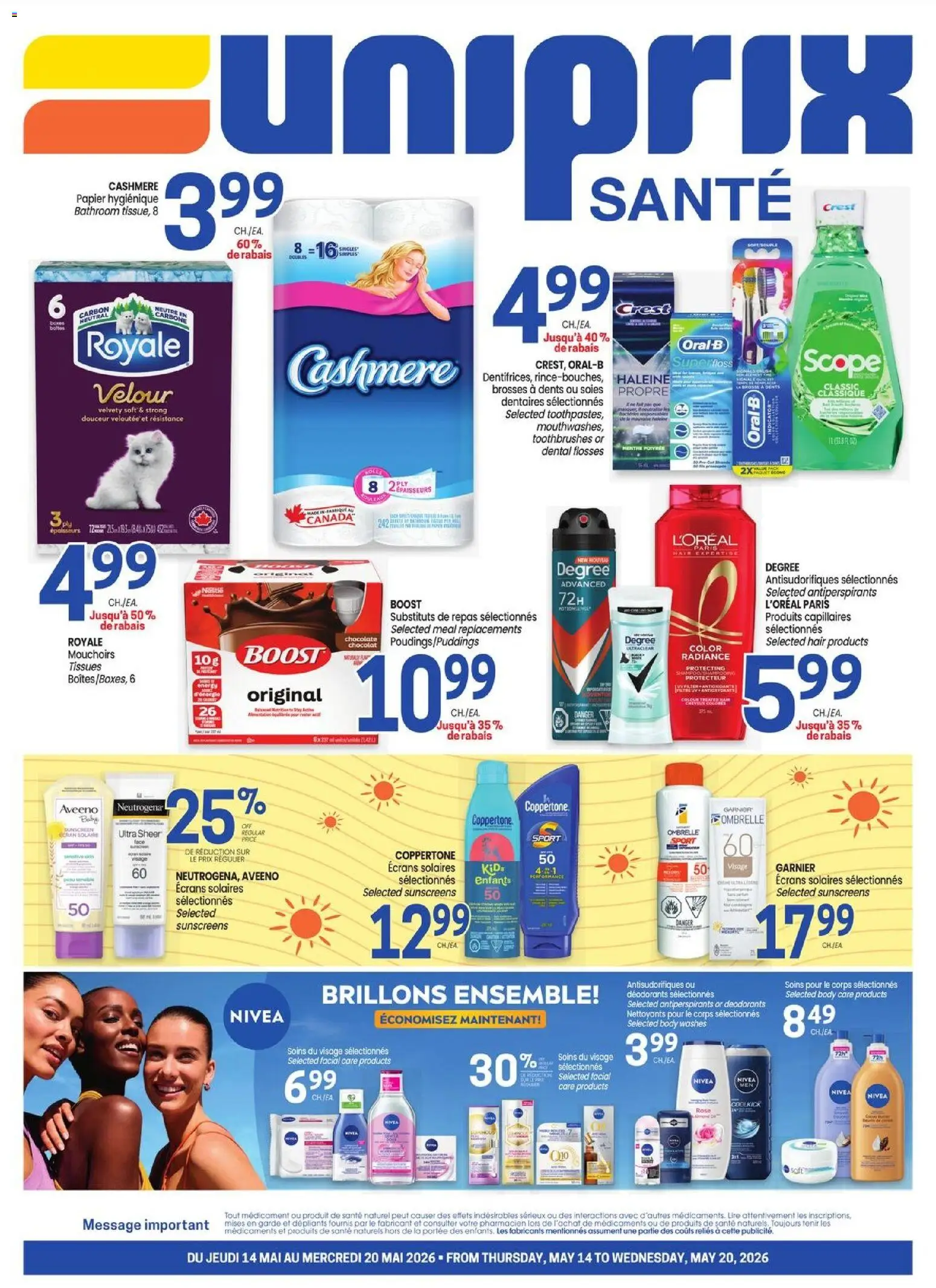 Uniprix flyer valid from 14.05.2026 | Page: 1 | Products: Chocolate