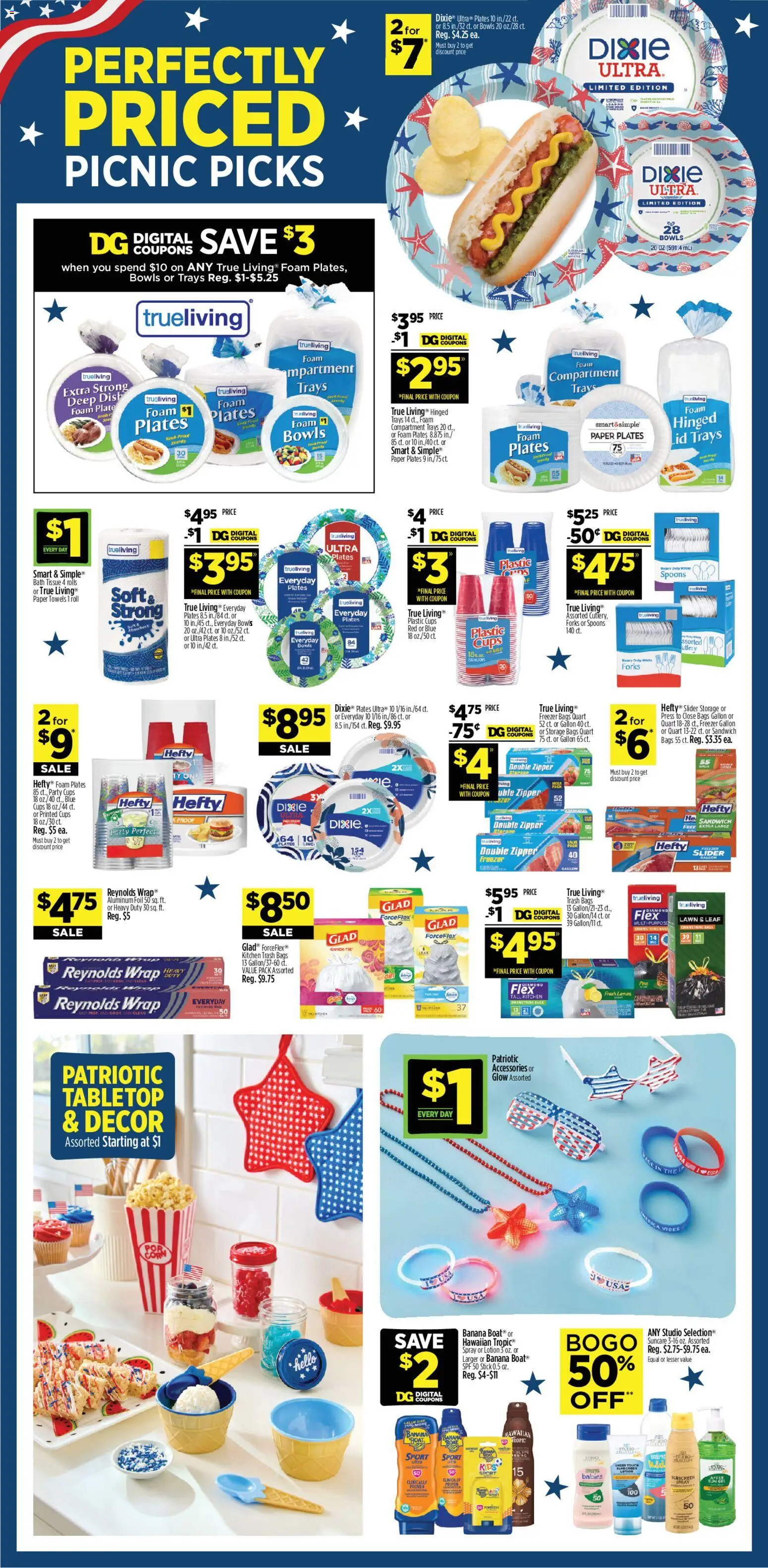 Dollar General Weekly Ad - valid from 06/28/2026 | Page: 9 | Products: Press, Bath, Lemon, Freezer
