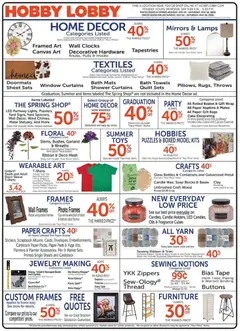 Preview of Hobby Lobby weekly ads valid from 24.05.2026