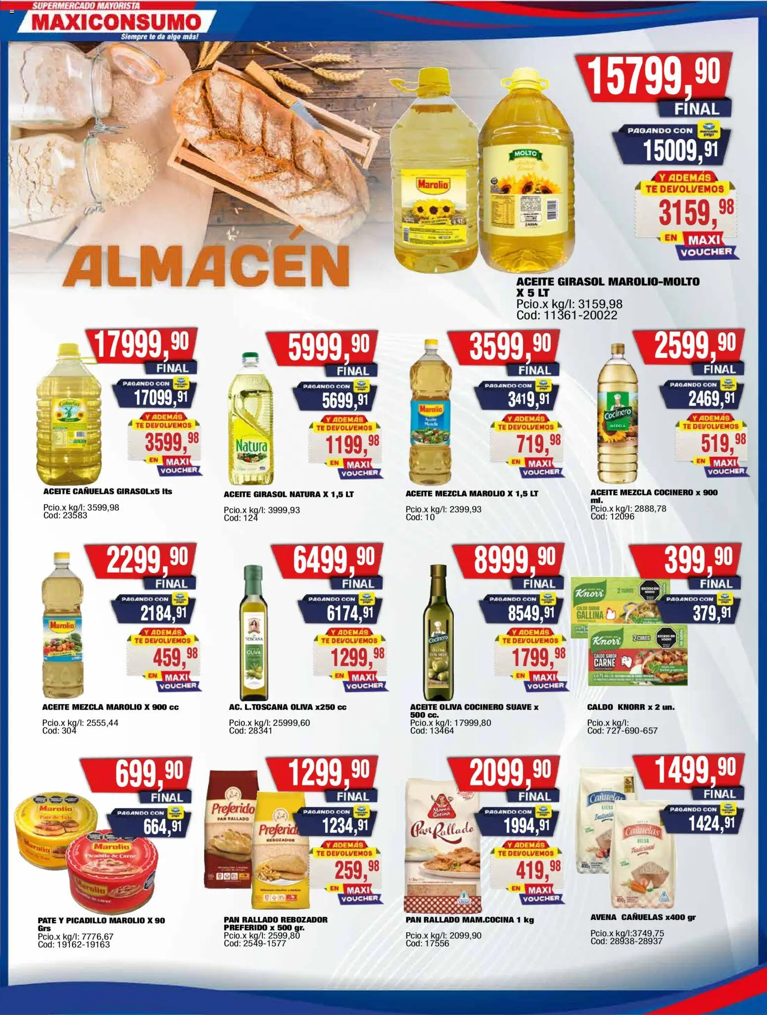 Maxiconsumo ofertas │ válido desde el 31/08/2026 | Página: 3 | Productos: Carne, Oliva, Picadillo, Pan rallado
