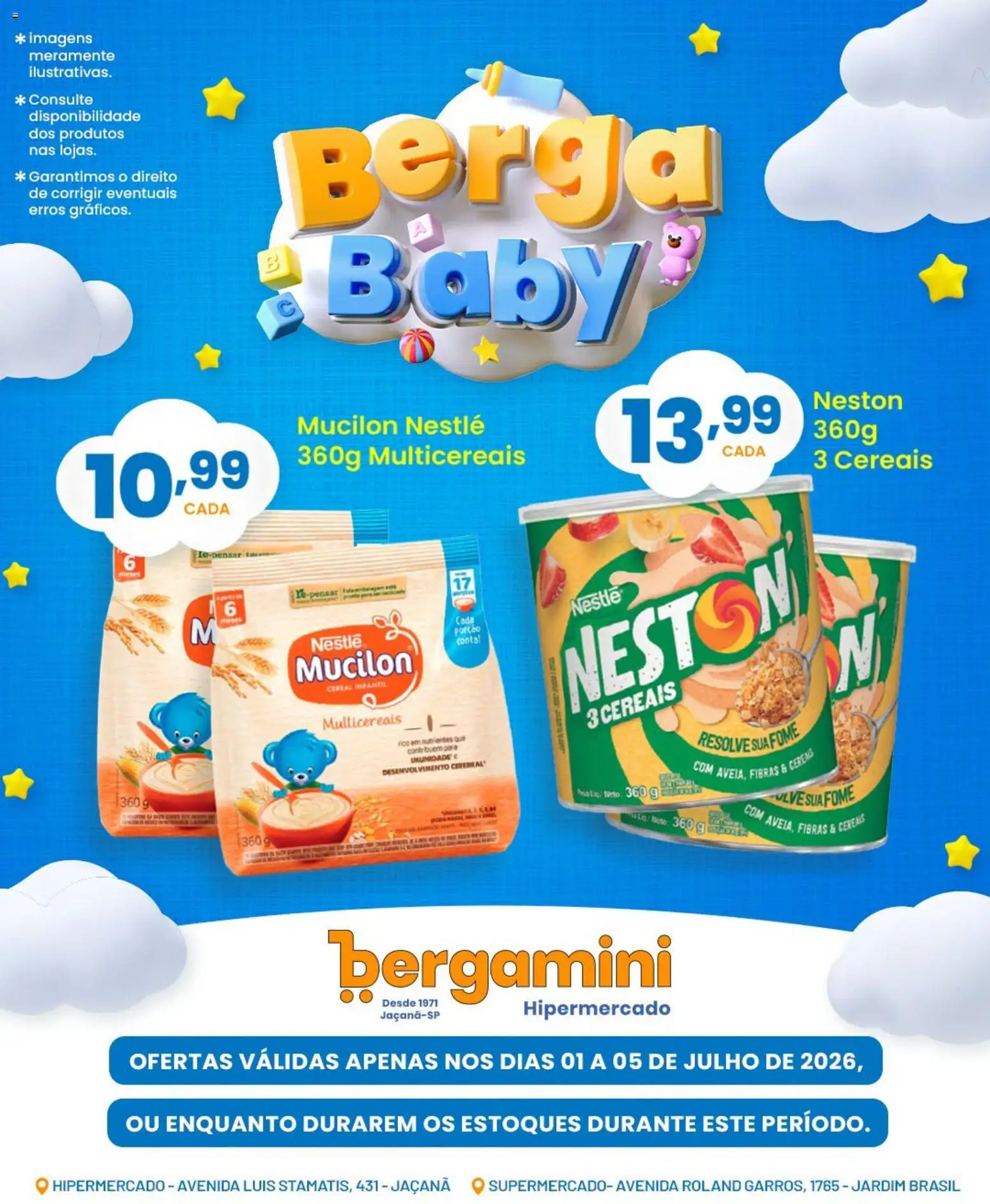 Supermercado Bergamini Folheto - válido de 01/07/2026 | Página: 2 | Produtos: Cereais, Mucilon