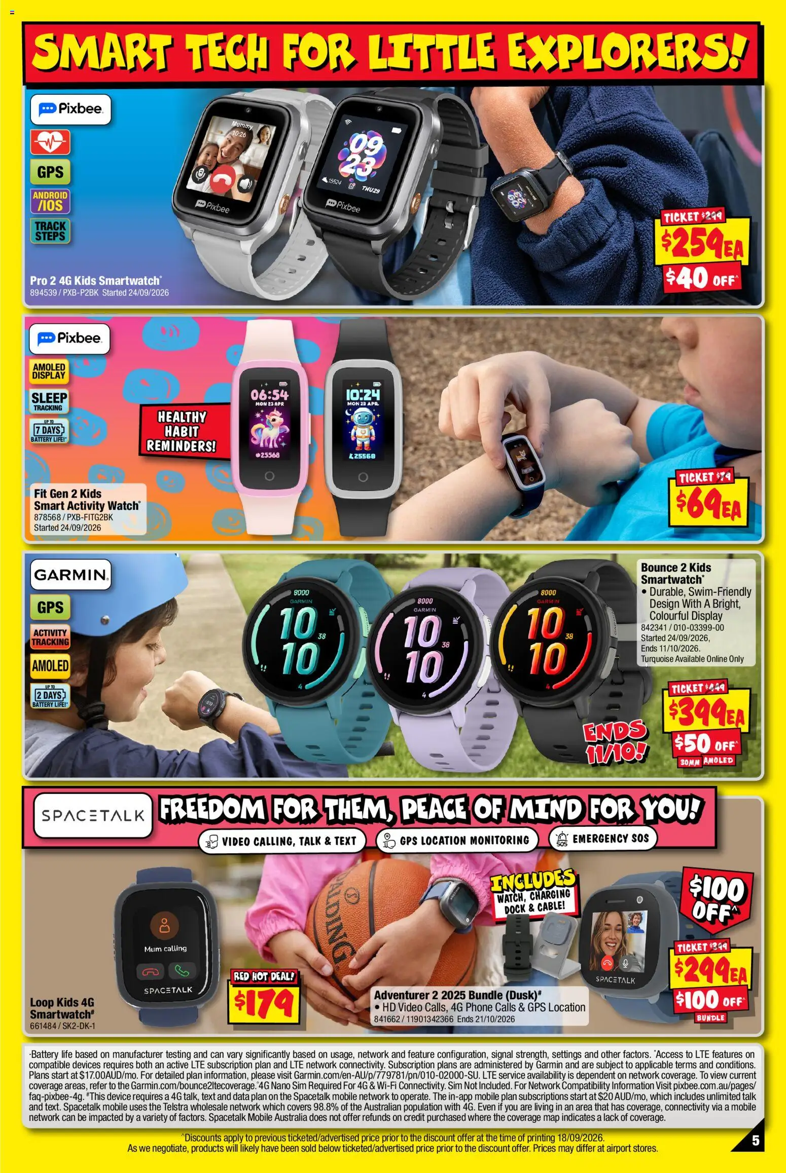 JB Hi-Fi catalogue - valid from 01/10/2026 | Page: 5 | Products: Battery, Device, Smartwatch, Video