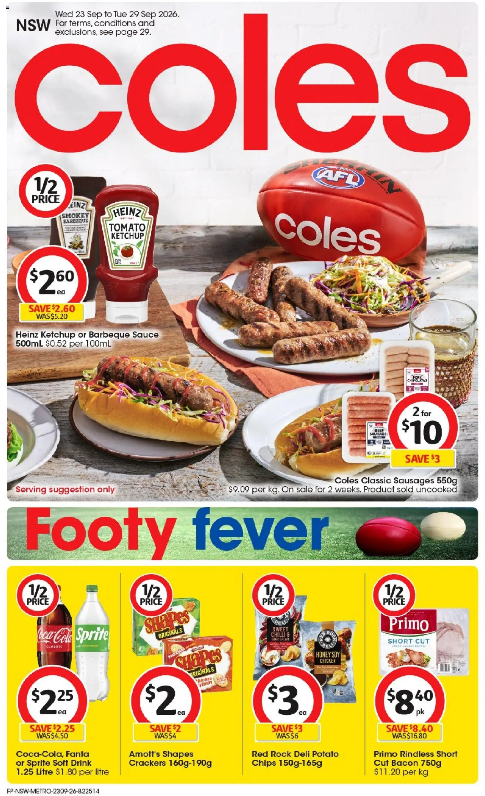 Coles Wednesday, September 23 Price Drop