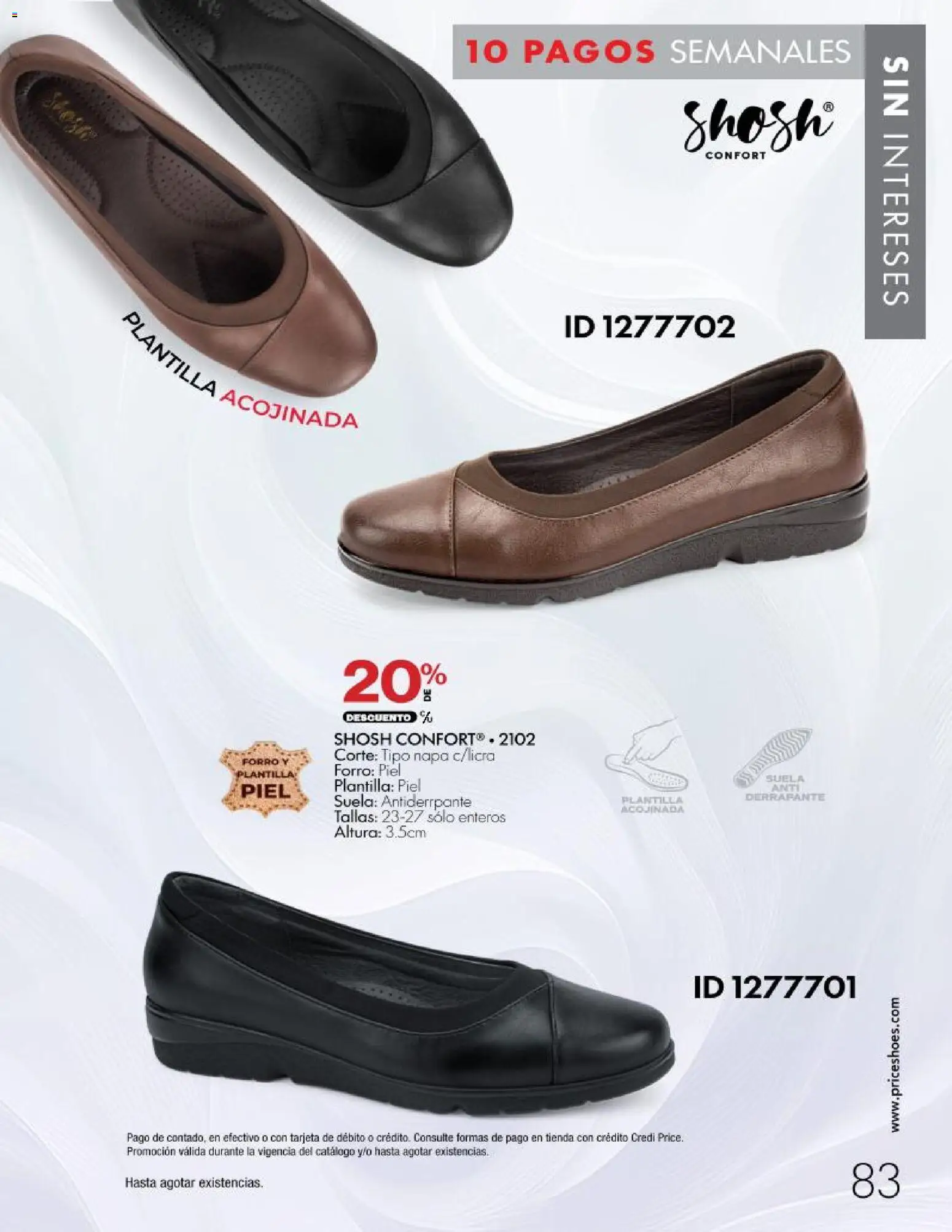 Nuevas ofertas de Price Shoes válidas en toda la República Mexicana desde el 28/10/2026. ¡Encuentra las mejores ofertas en Price Shoes catálogo 10 pagos sin intereses! | Página: 83