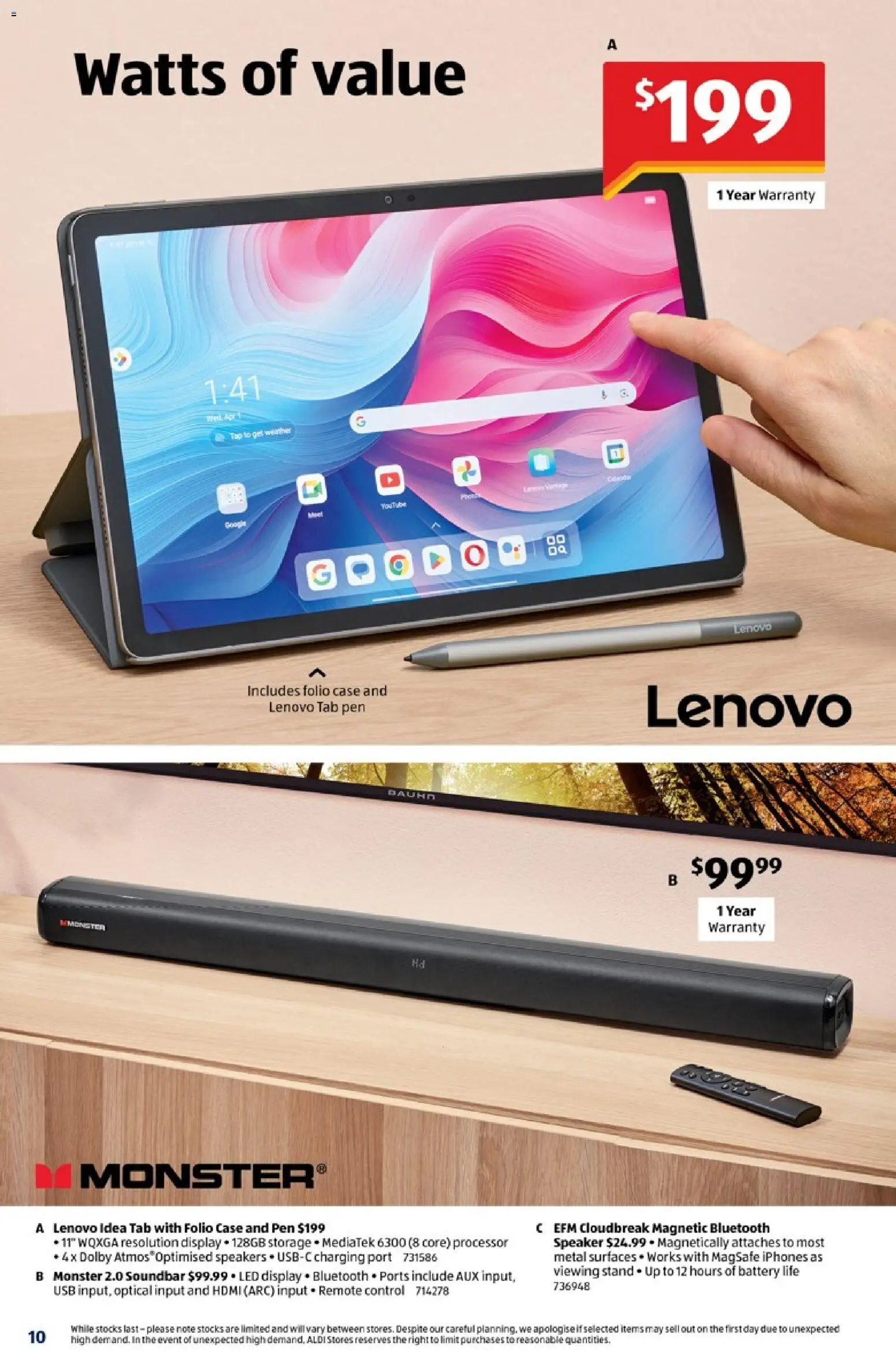 Aldi catalogue - valid from 20.05.2026 | Page: 10 | Products: Battery, Bluetooth speaker, Case, Usb