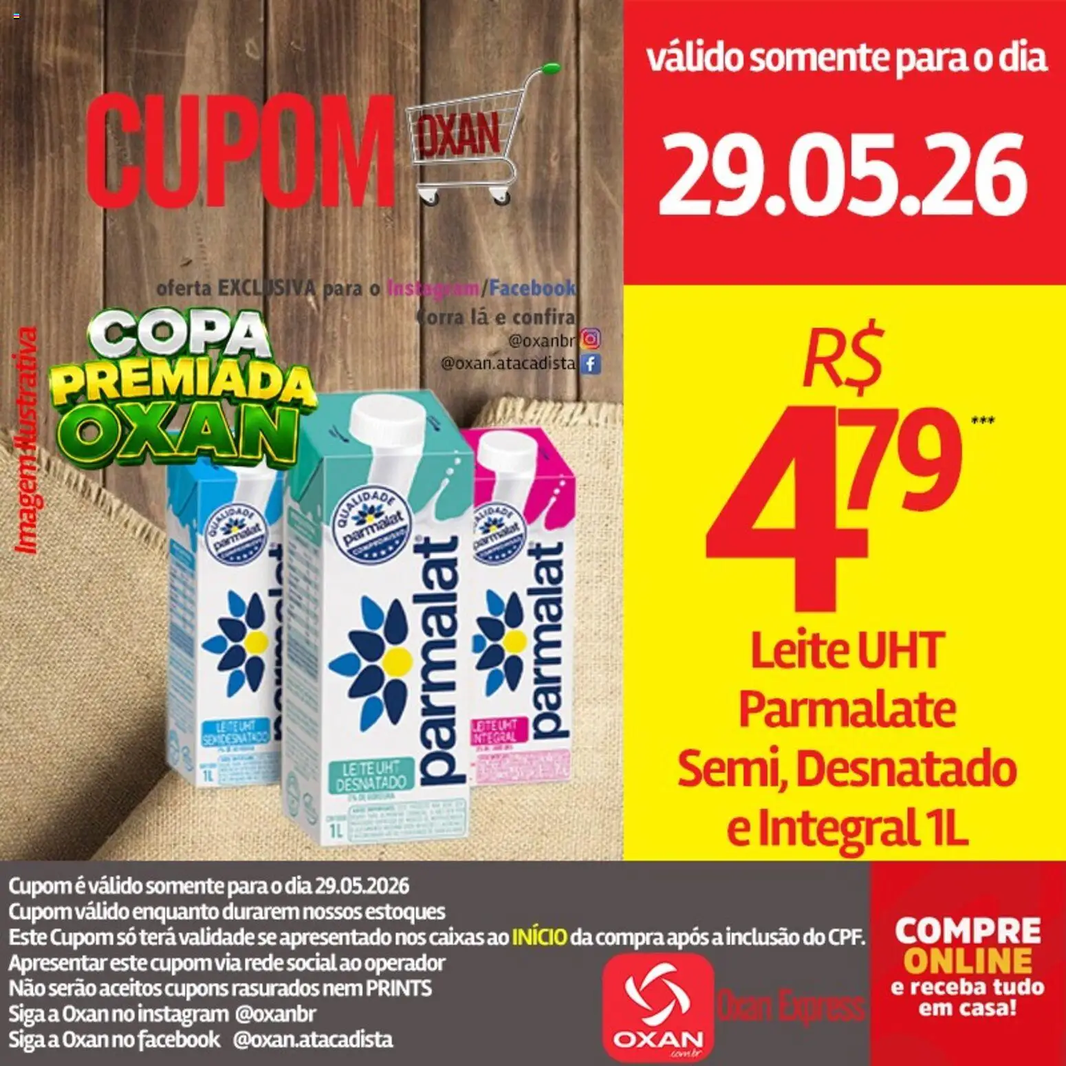 Oxan Atacadista Folheto - válido de 29.05.2026 | Página: 17 | Produtos: Leite, Copa