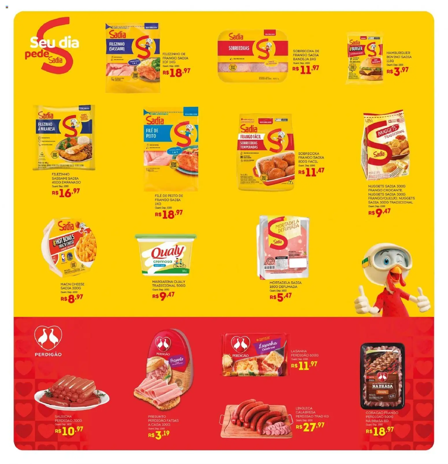 Bistek Supermercados Folheto - válido de 06.05.2026 | Página: 13 | Produtos: Presunto, Cheddar, Frango, Margarina