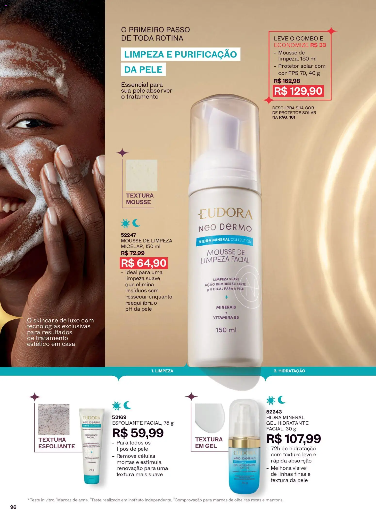 Eudora Folheto - válido de 16/09/2026 | Página: 99 | Produtos: Mousse, Protetor solar
