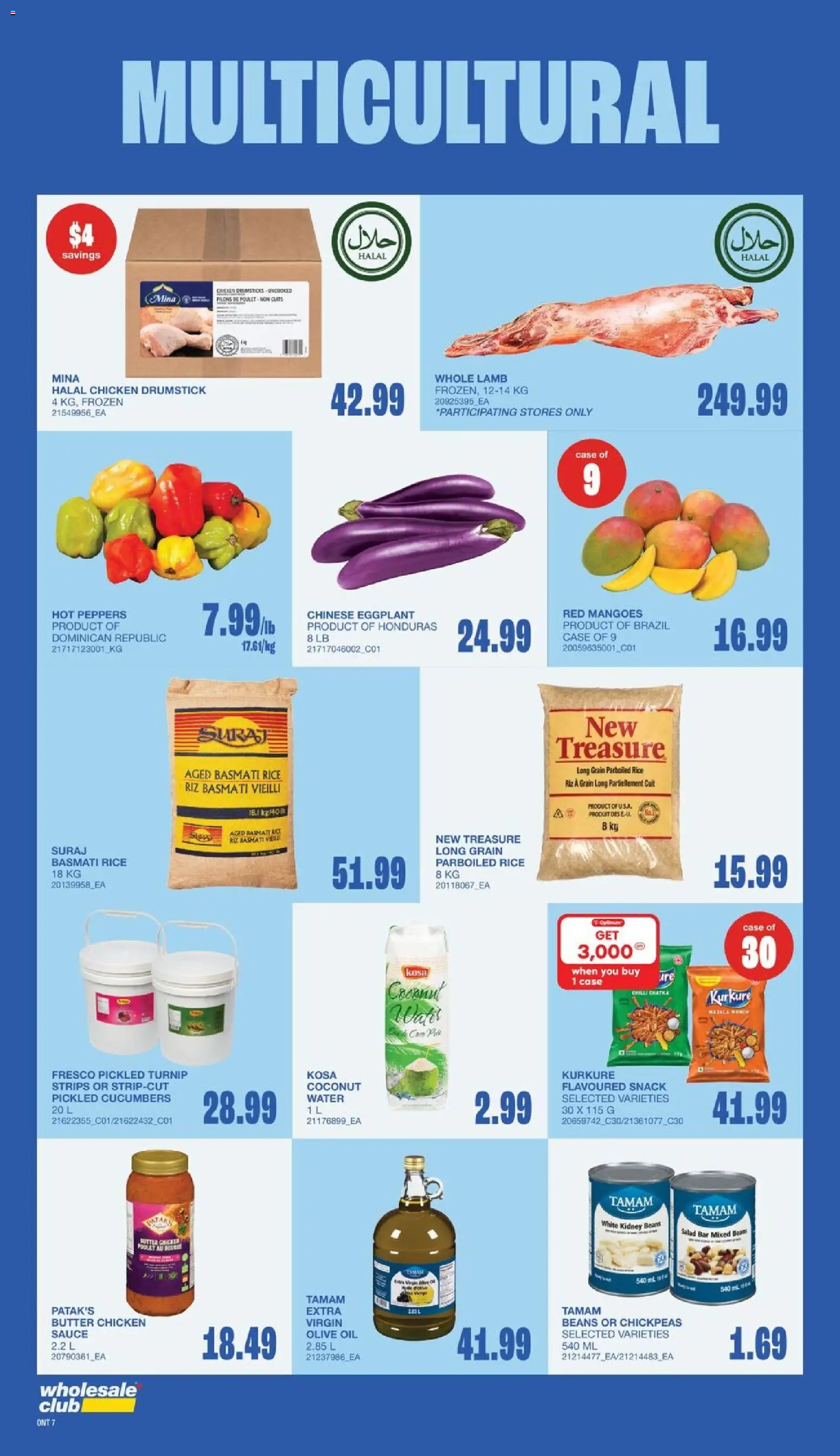 Wholesale Club flyer valid from Oct 1, 2026 | Page: 15 | Products: Cucumbers, Case, Basmati rice, Parboiled rice