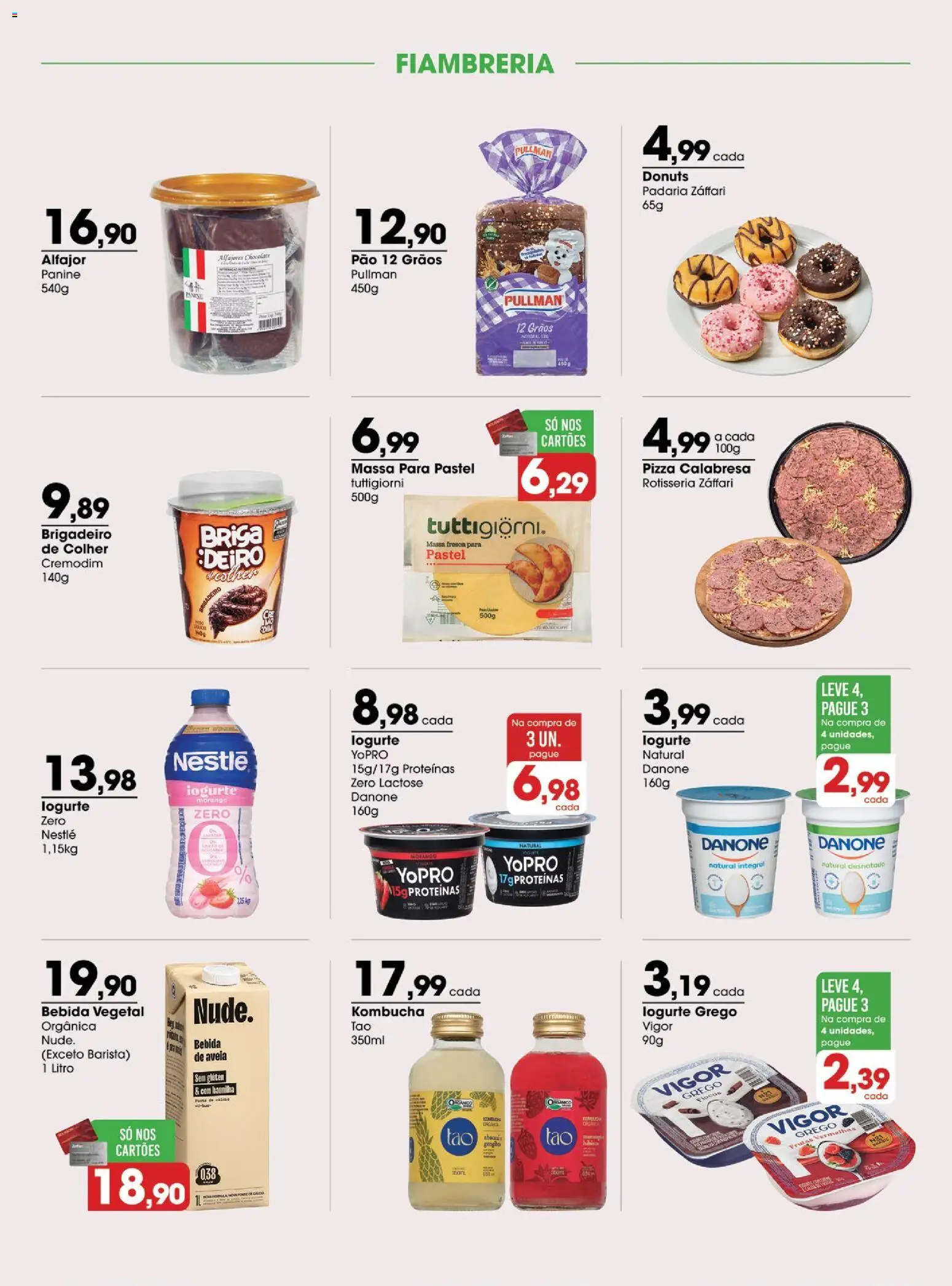 Zaffari Folheto - válido de 29/09/2026 | Página: 7 | Produtos: Frutas, Pão, Flocos, Bebida