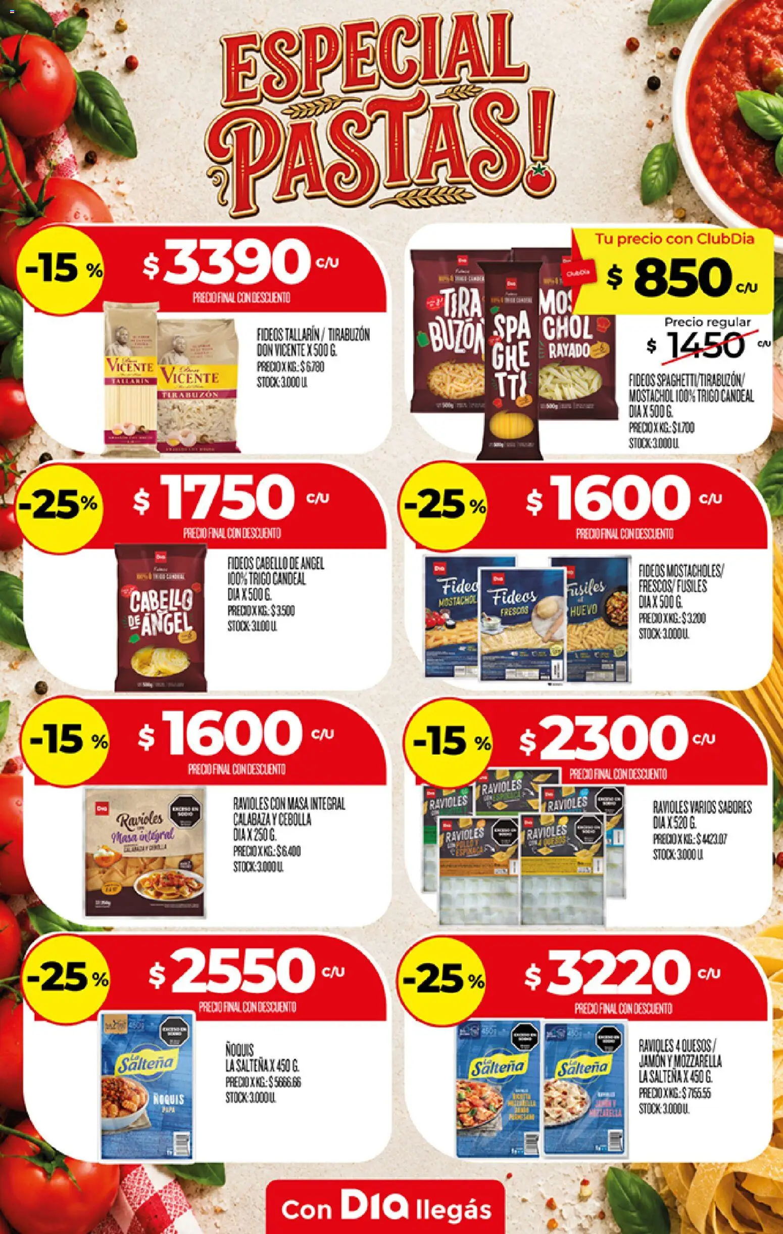 Supermercado DIA - Folleto Pastas │ válido desde el 21/10/2026 | Página: 1