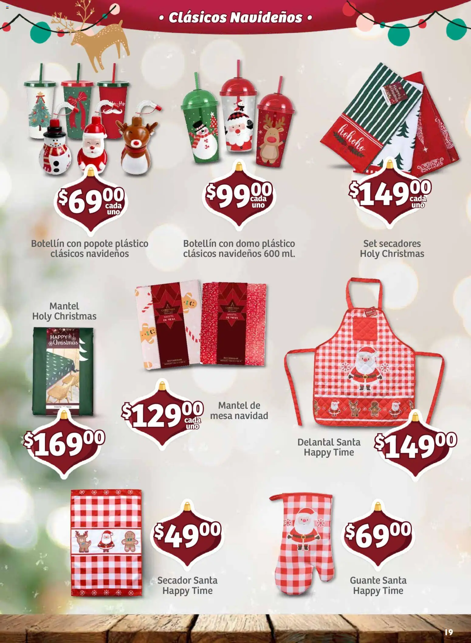 Nuevas ofertas de Soriana válidas en toda la República Mexicana desde el 30/09/2026. ¡Encuentra las mejores ofertas en Soriana folleto Decoración de Navidad Mercado! | Página: 19