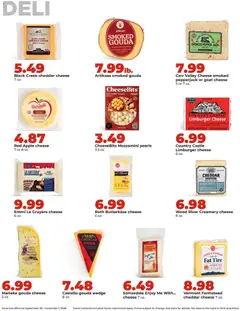 Preview of HyVee weekly ads valid from 09/28/2026 | Page: 6 | Products: Goat cheese, Tire, Pepper, Cheddar cheese