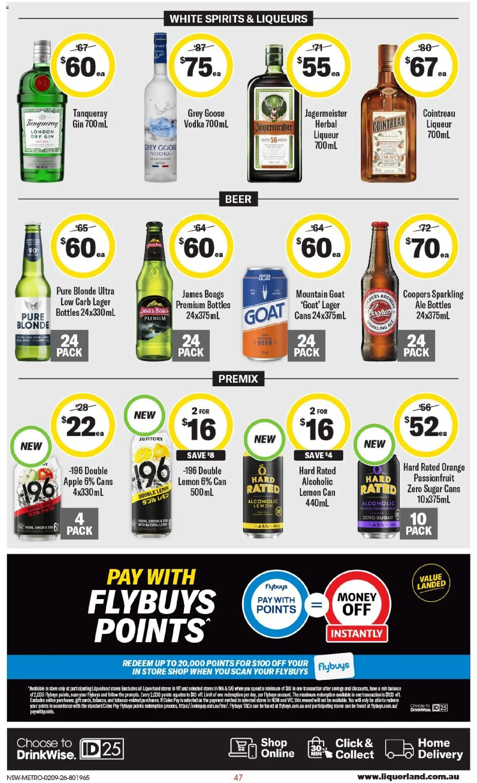 Coles catalogue - valid from 02/09/2026 | Page: 48 | Products: Grey Goose, Passionfruit, Sugar, Goose