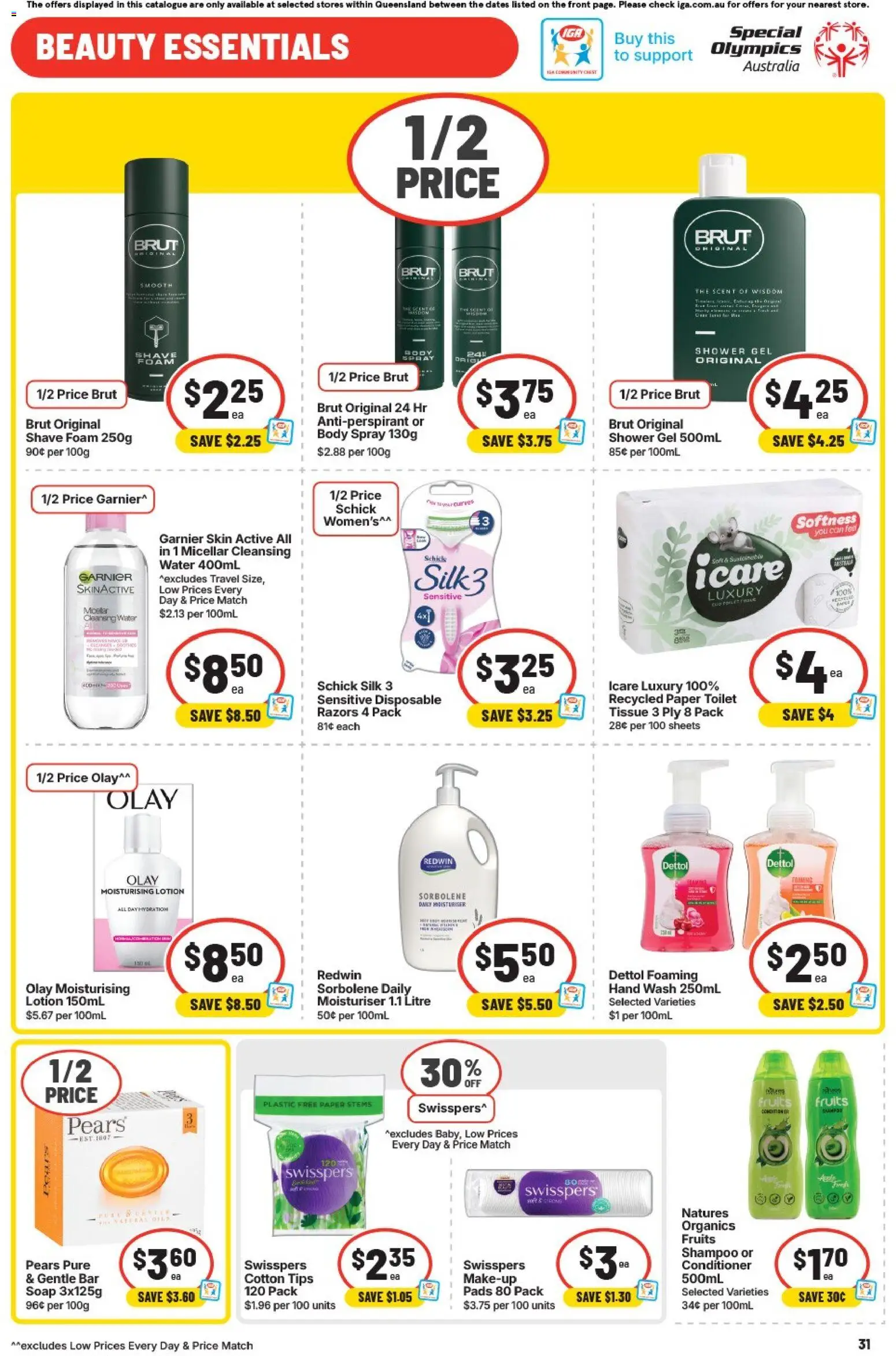 IGA catalogue - valid from 06.05.2026 | Page: 32 | Products: Shower, Shampoo, Shower gel, Water