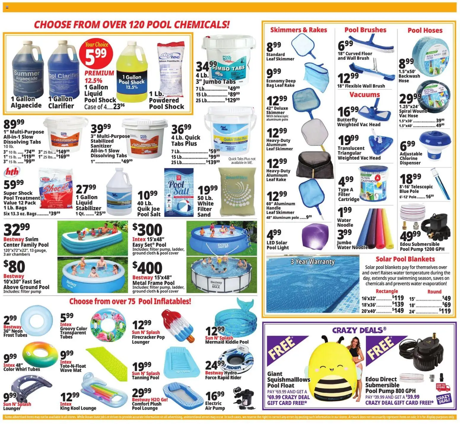 Ocean State Job Lot Weekly Ad - valid from 11.06.2026 | Page: 2 | Products: Rake, Brushes, Brush, Bag