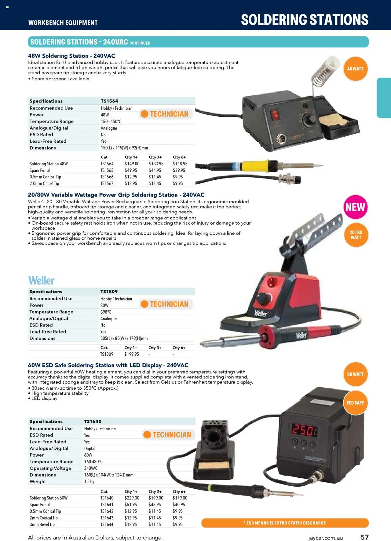 Jaycar catalogue - valid from 09/07/2025 | Page: 57 | Products: Ergonomic, Sponge, Pencil, Iron