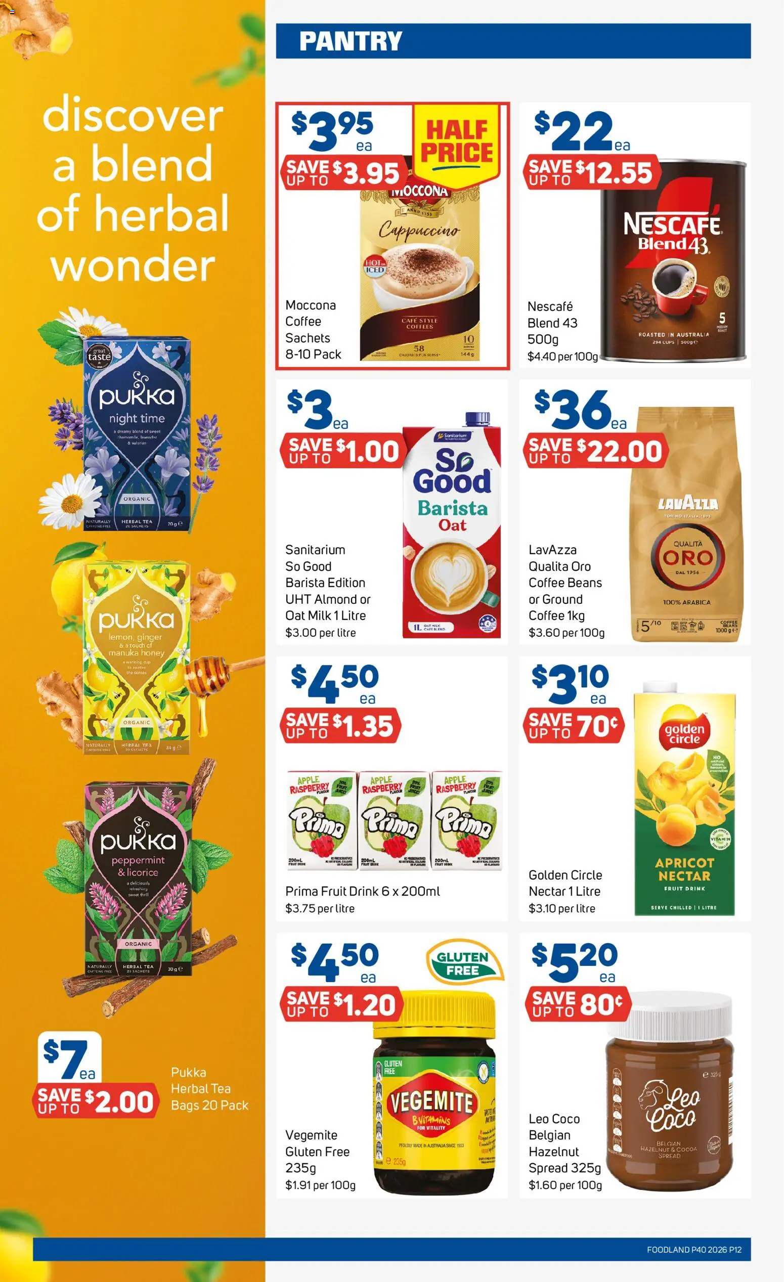 Foodland catalogue - valid from 30/09/2026 | Page: 12 | Products: Fruit, Beans, Vitamin, Spread