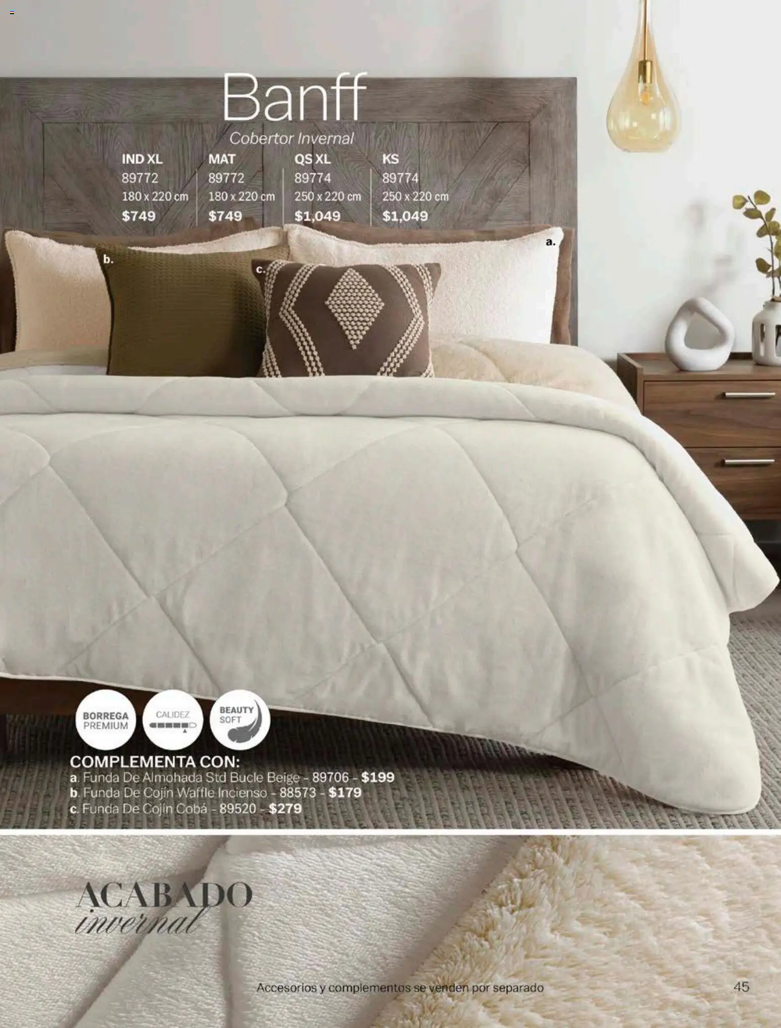 Nuevas ofertas de Vianney válidas en toda la República Mexicana desde el 17/08/2026. ¡Encuentra las mejores ofertas en Vianney catálogo! | Página: 47 | Productos: Cobertor, Funda, Funda de almohada, Almohada