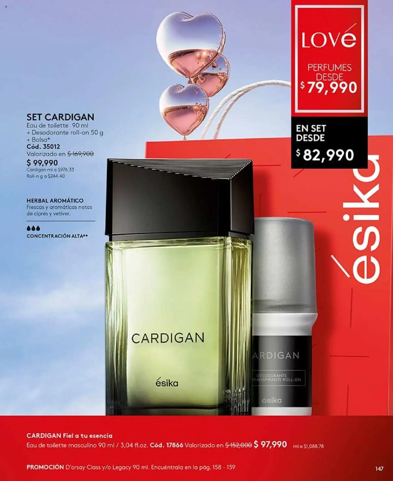 Ésika revista - valida desde el 28/08/2026 | Página: 147 | Productos: Perfumes, Eau de toilette, Desodorante