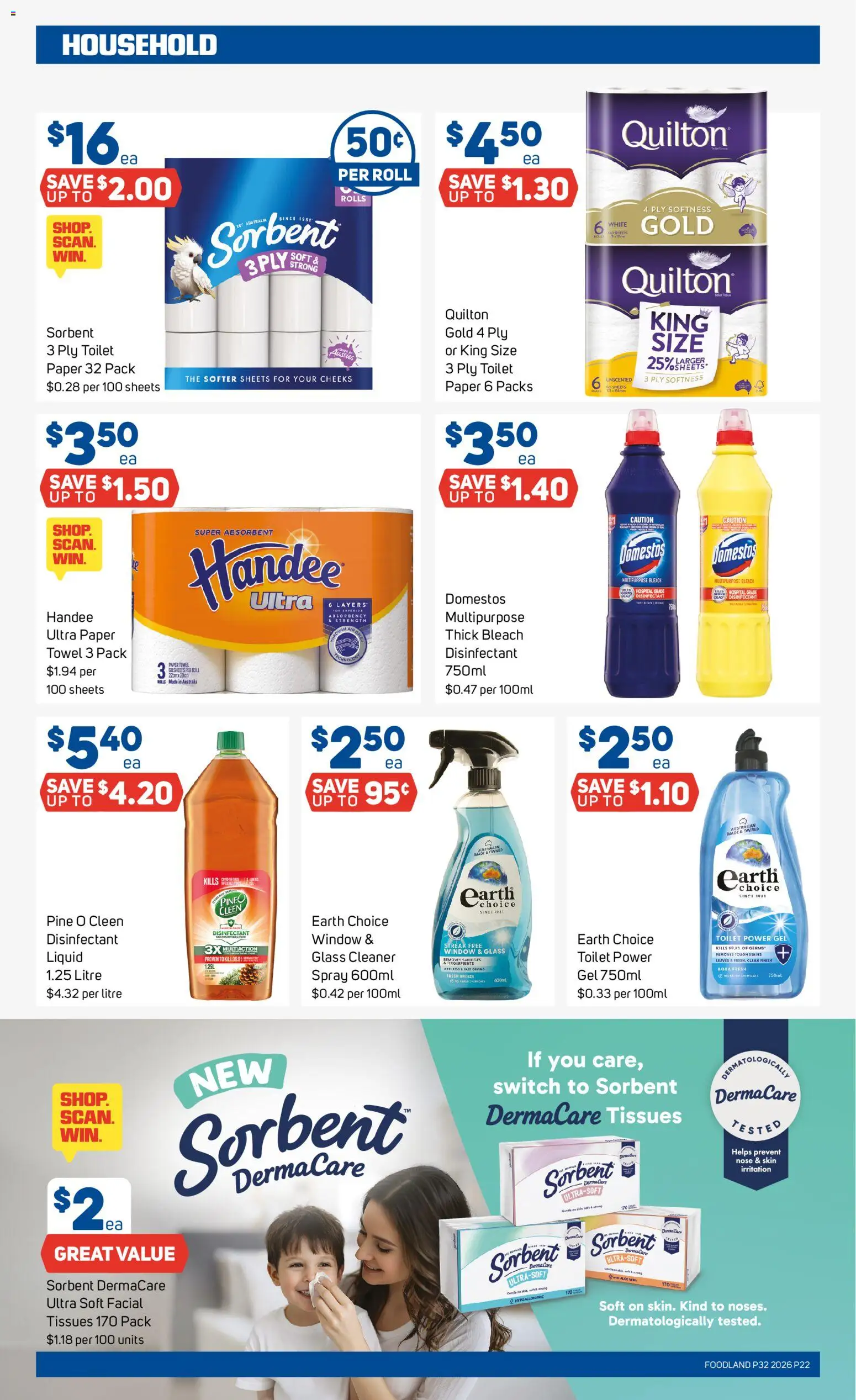 Foodland catalogue - valid from 05/08/2026 | Page: 22 | Products: Household, Cleaner, Window, Candle