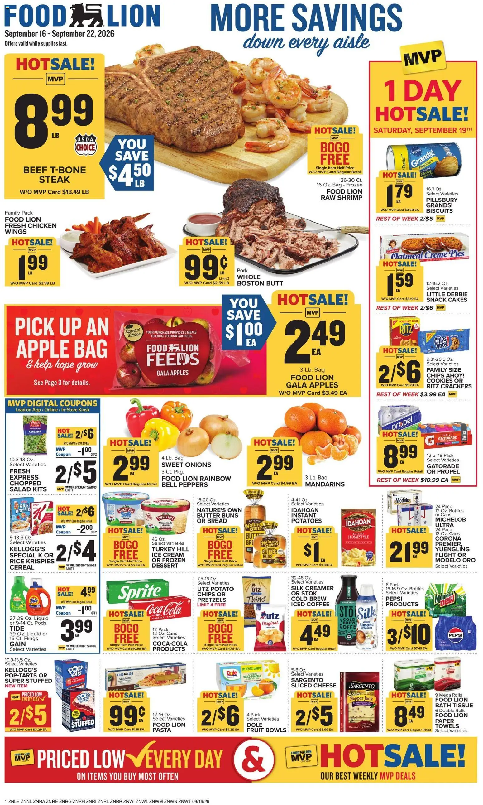 Food Lion Wednesday, September 16 Top Hampers