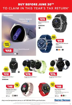 Preview of Harvey Norman Tax time deals - valid from 05.06.2026 | Page: 35 | Products: Accessories, Watch, Monitor
