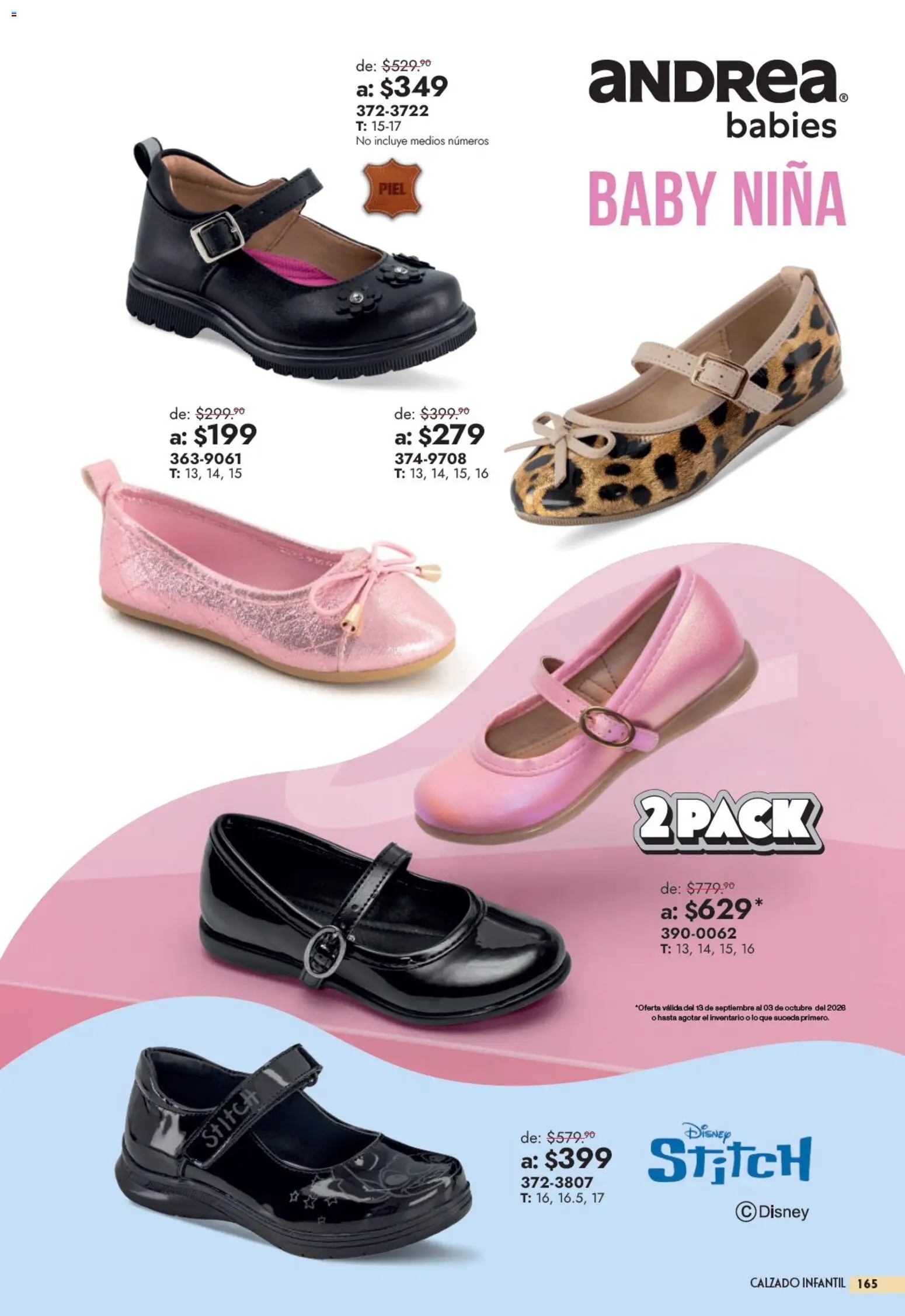 Nuevas ofertas de Andrea válidas en toda la República Mexicana desde el 13/09/2026. ¡Encuentra las mejores ofertas en Andrea catálogo Outlet! | Página: 165