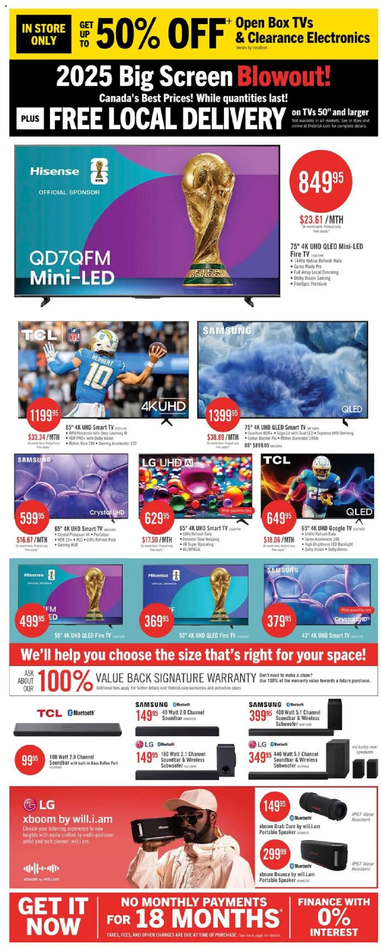The Brick flyer valid from 10.04.2026 | Page: 2 | Products: Tv, Audio, Speaker, Box