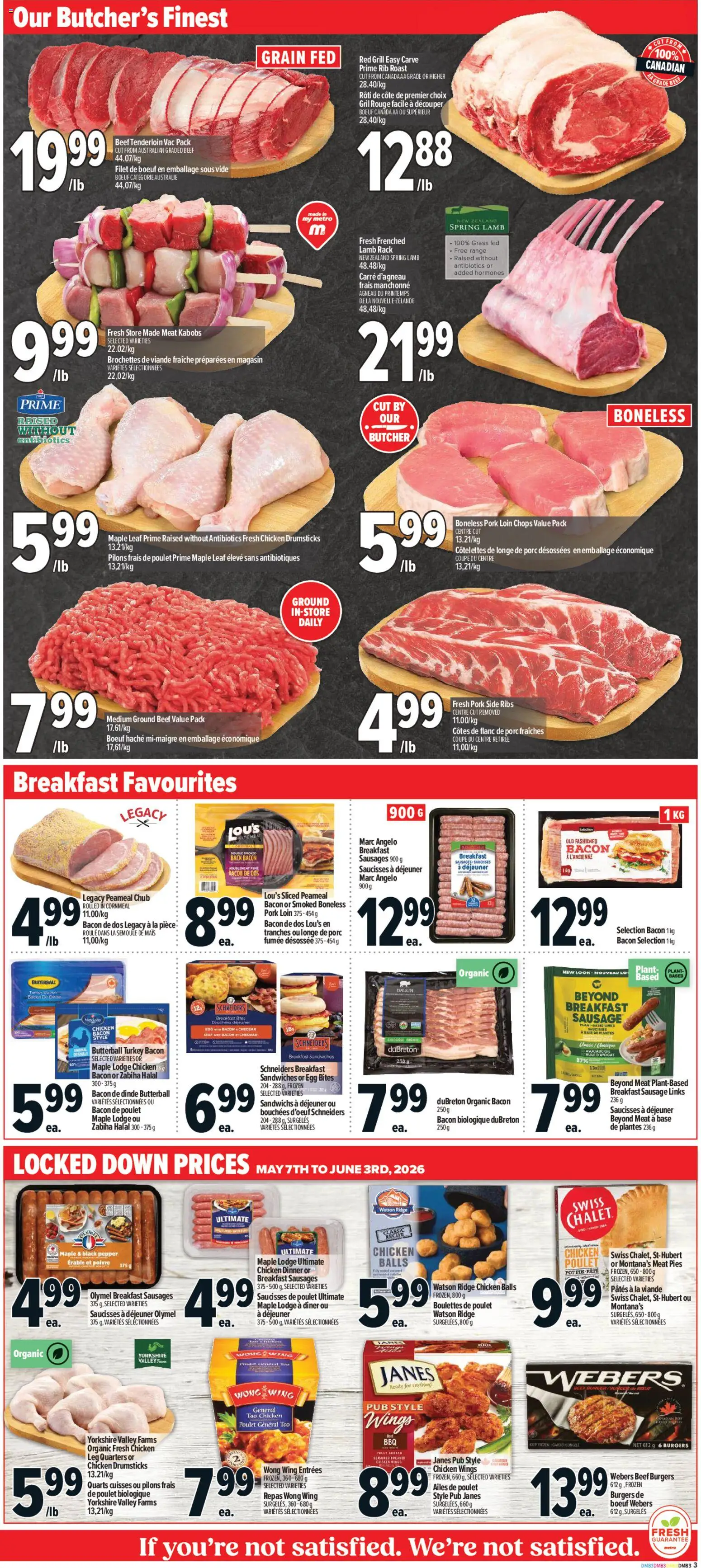 Metro flyer valid from 07.05.2026 | Page: 8 | Products: Beef, Chicken wings, Turkey, Ridge