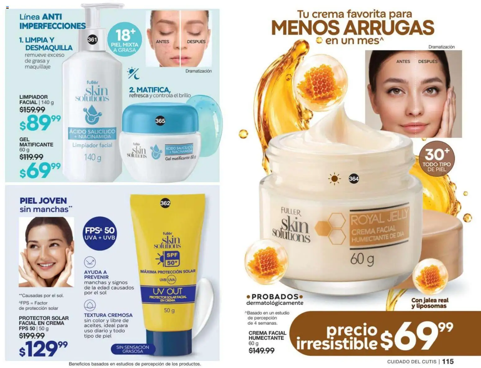 Nuevas ofertas de Fuller válidas en toda la República Mexicana desde el 02/09/2026. ¡Encuentra las mejores ofertas en Fuller campaña 11 2026! | Página: 59 | Productos: Crema facial, Limpiador, Limpiador facial, Maquillaje