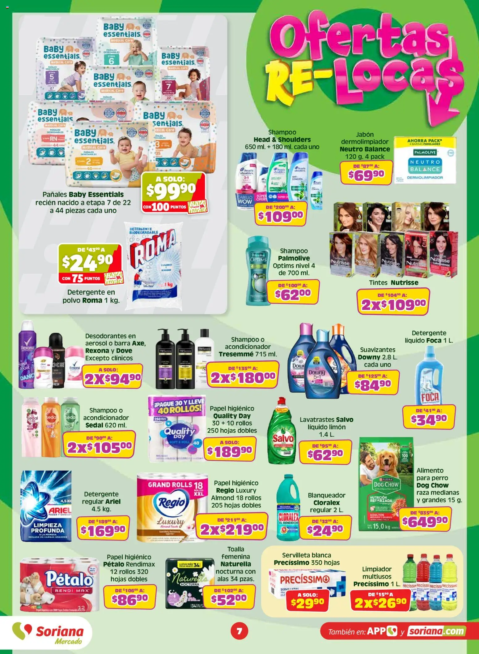 Nuevas ofertas de Soriana válidas en toda la República Mexicana desde el 24/07/2026. ¡Encuentra las mejores ofertas en Soriana Julio Regalado Mercado Nacional! | Página: 7