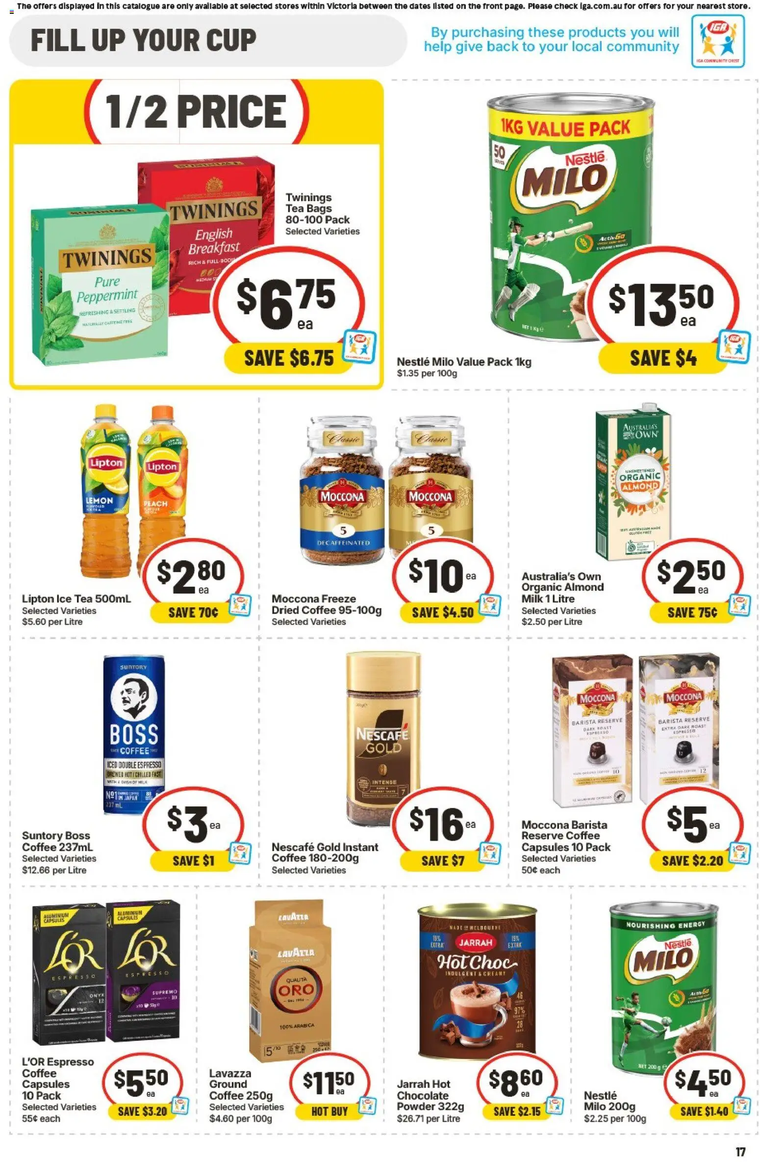 IGA catalogue - valid from 03.06.2026 | Page: 17 | Products: Powder, Coffee, Lemon, Moccona