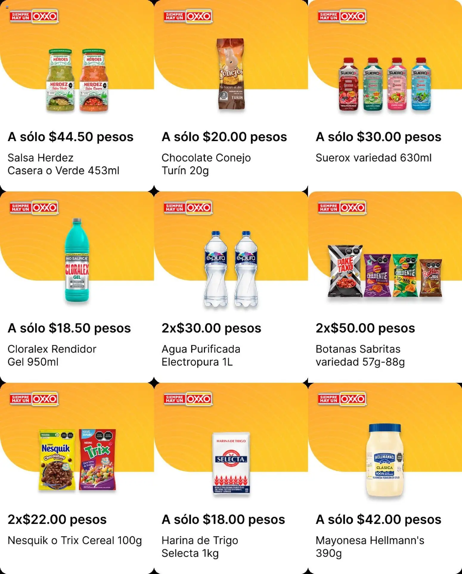 Nuevas ofertas de OXXO válidas en toda la República Mexicana desde el 03/09/2026. ¡Encuentra las mejores ofertas en OXXO folleto! | Página: 15 | Productos: Harina, Mayonesa, Agua, Chocolate