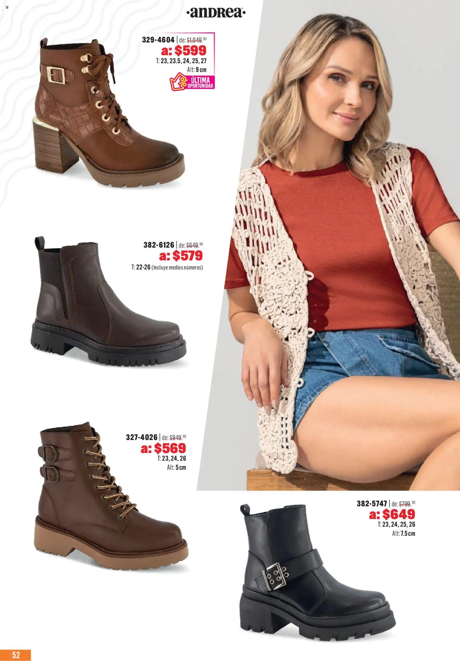 Nuevas ofertas de Andrea válidas en toda la República Mexicana desde el 03.05.2026. ¡Encuentra las mejores ofertas en Andrea catálogo Outlet! | Página: 52