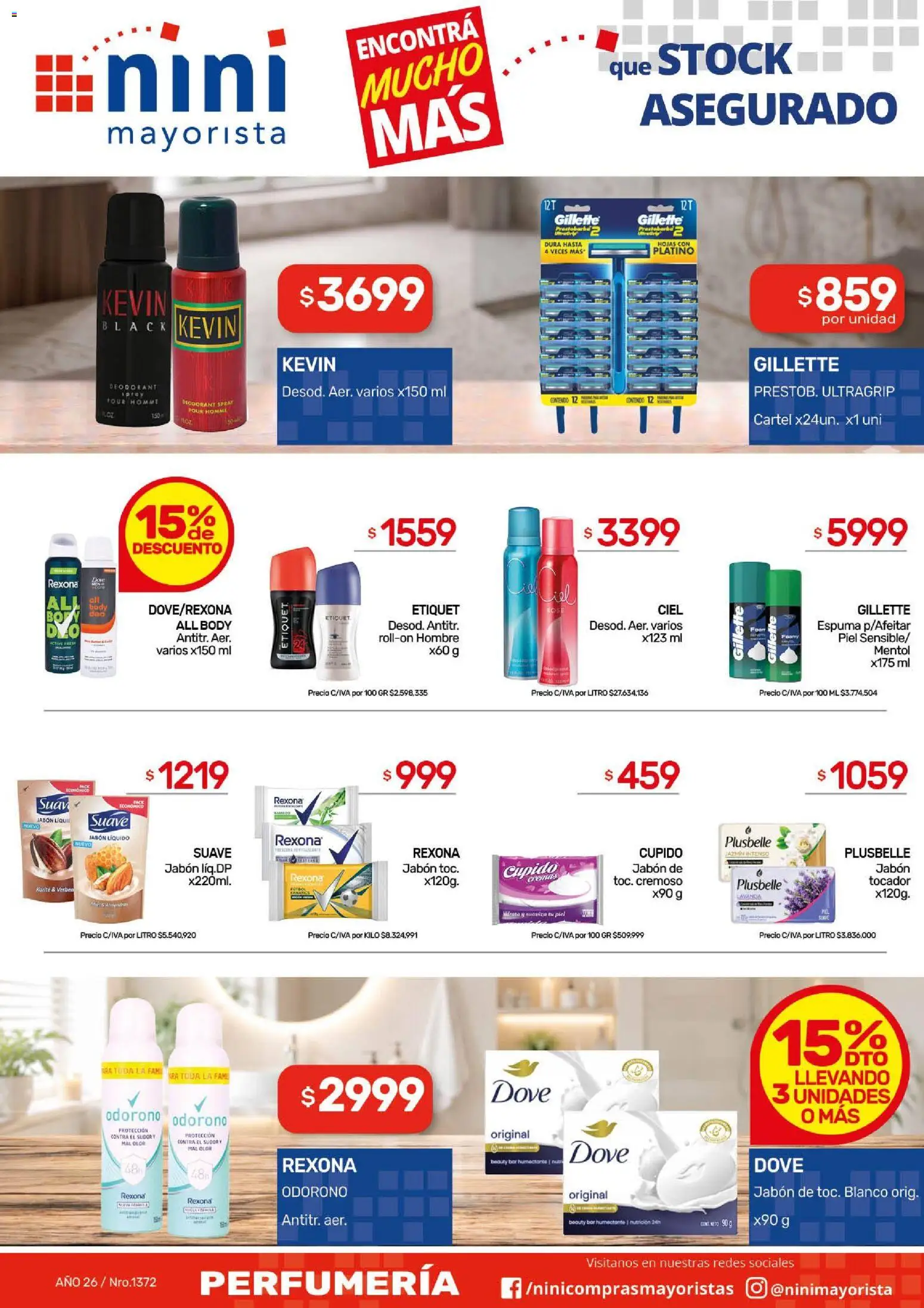 NINI Mayorista ofertas │ válido desde el 10/08/2026 | Página: 4 | Productos: Body, Jabón líquido, Jabón, Espuma