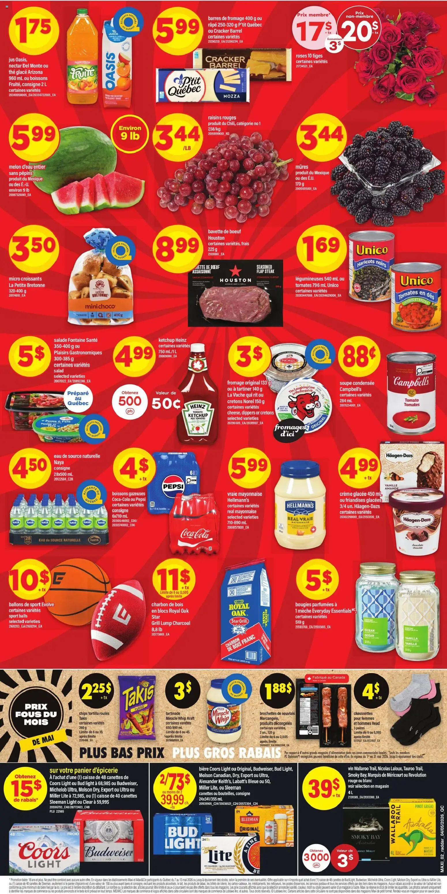 Maxi flyer valid from 07.05.2026 | Page: 2 | Products: Chips, Ketchup, Salad, PC