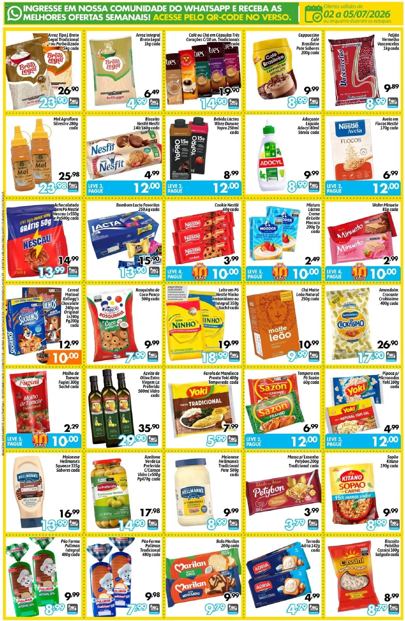 Big Compra Folheto - válido de 02/07/2026 | Página: 2 | Produtos: Azeitonas, Tres corações, Flocos, Frango