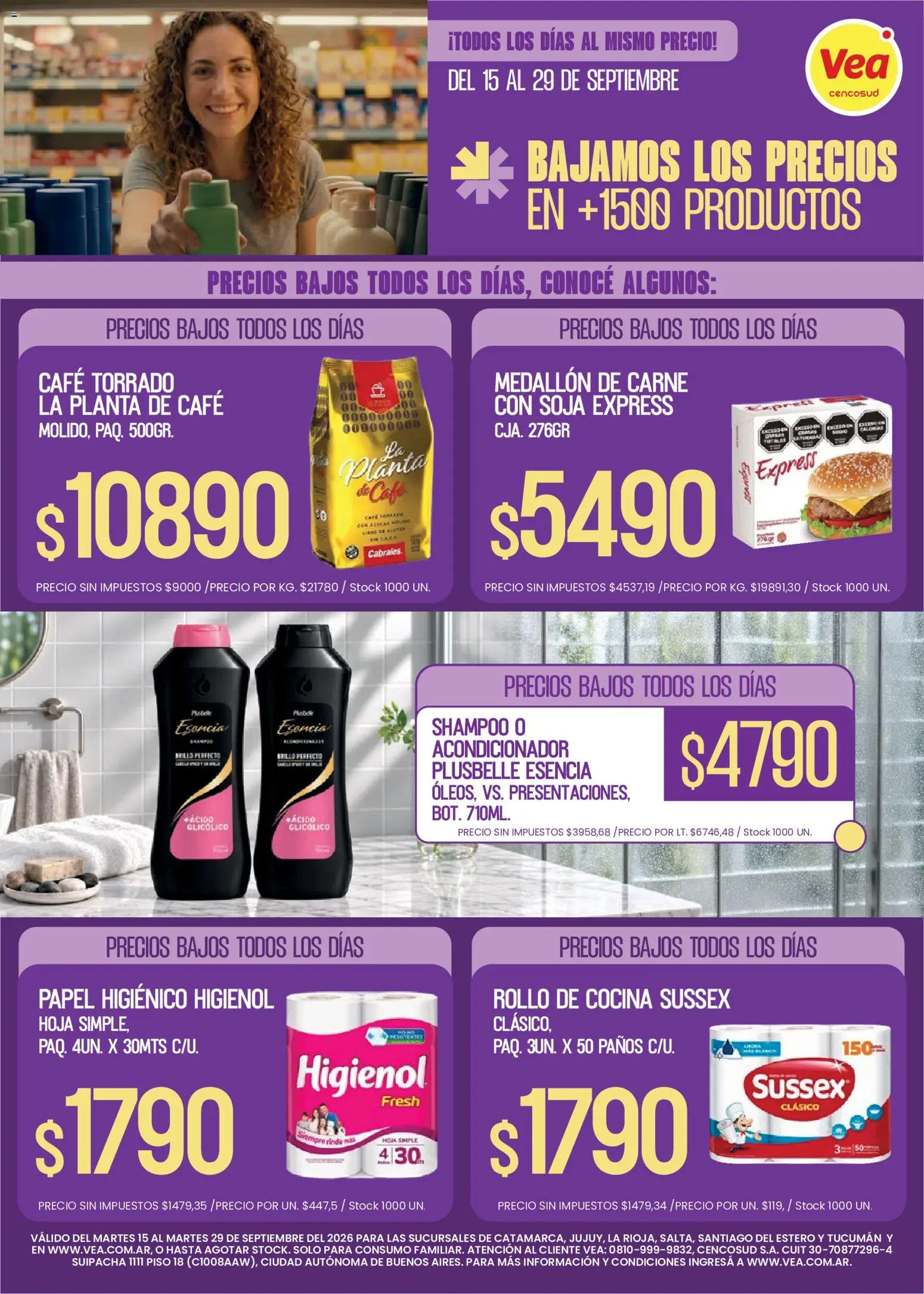Vea - Folleto Precios Bajos NOA │ válido desde el 15/09/2026 | Página: 2 | Productos: Papel higiénico, Cocina, Shampoo, Brillo
