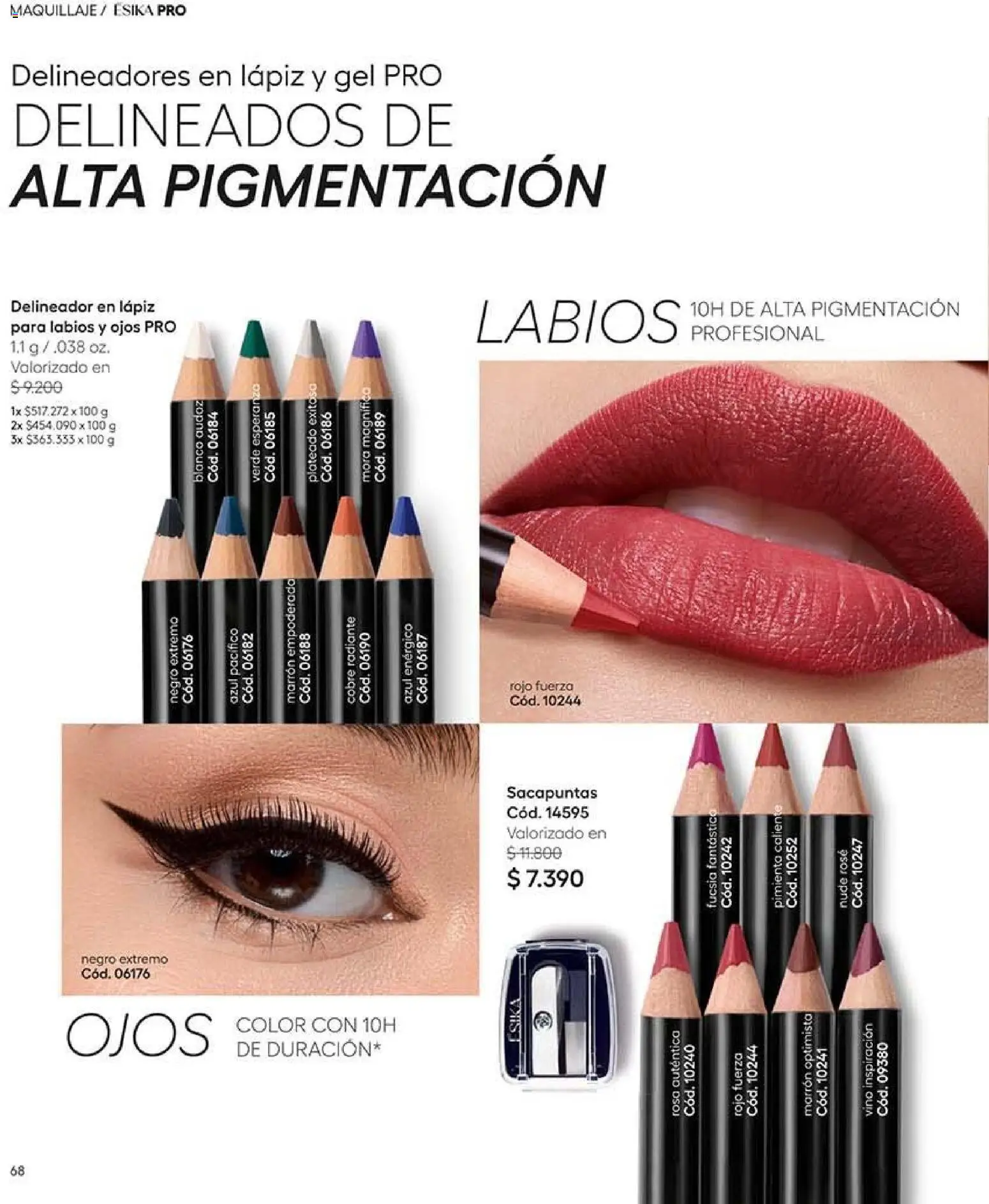 Catálogo Ésika Campaña 16 │ válido desde el 28.09.2026 | Página: 72 | Productos: Pimienta, Sacapuntas, Maquillaje, Delineador
