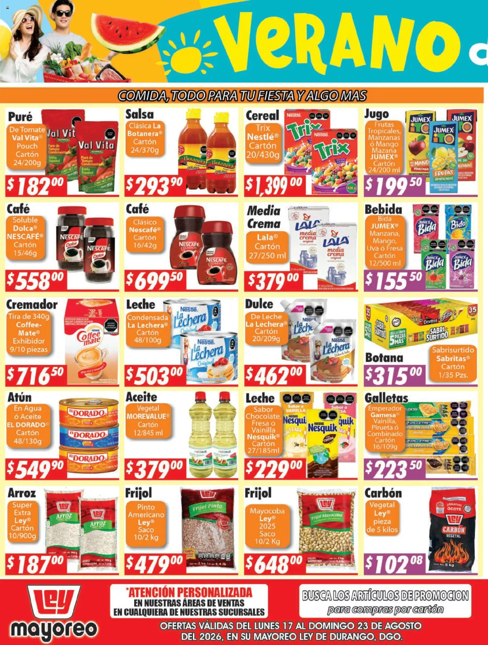Nuevas ofertas de Casa Ley válidas en toda la República Mexicana desde el 17/08/2026. ¡Encuentra las mejores ofertas en Casa Ley folleto! | Página: 5 | Productos: Fresa, Galletas, Dulce, Puré