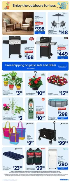 Preview of Walmart weekly flyer from shop Walmart valid from 21.05.2026 | Page: 9 | Products: Bag, Grill, Bed, Basket