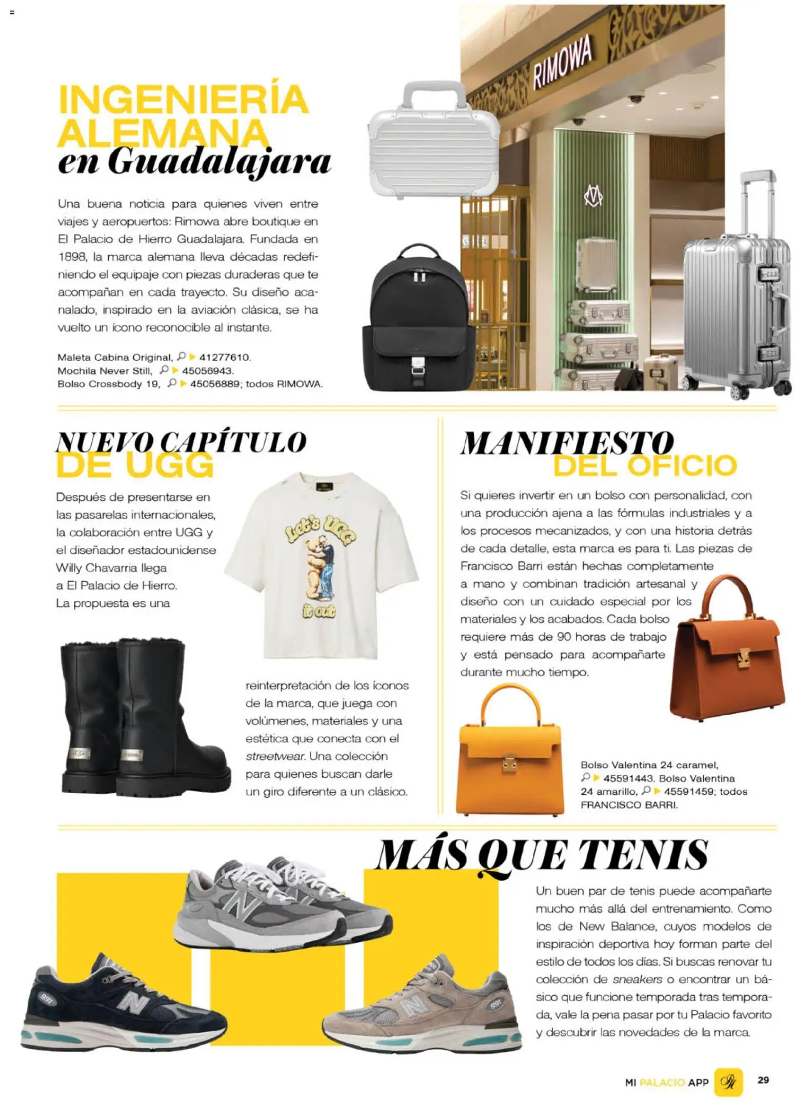 Nuevas ofertas de Palacio De Hierro válidas en toda la República Mexicana desde el 01/09/2026. ¡Encuentra las mejores ofertas en Palacio De Hierro catálogo La Gaceta! | Página: 31 | Productos: Tenis, Bolso, Mochila, Maleta