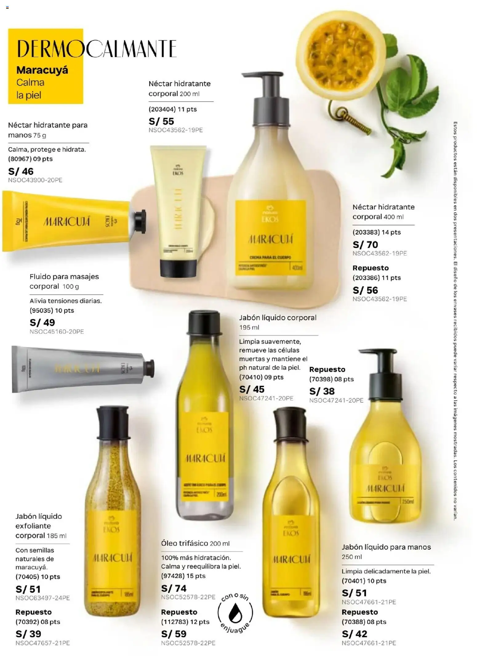 Catálogo Natura válido desde 24.05.2026 | Página: 105 | Productos: Exfoliante, Crema para el cuerpo, Jabón, Crema