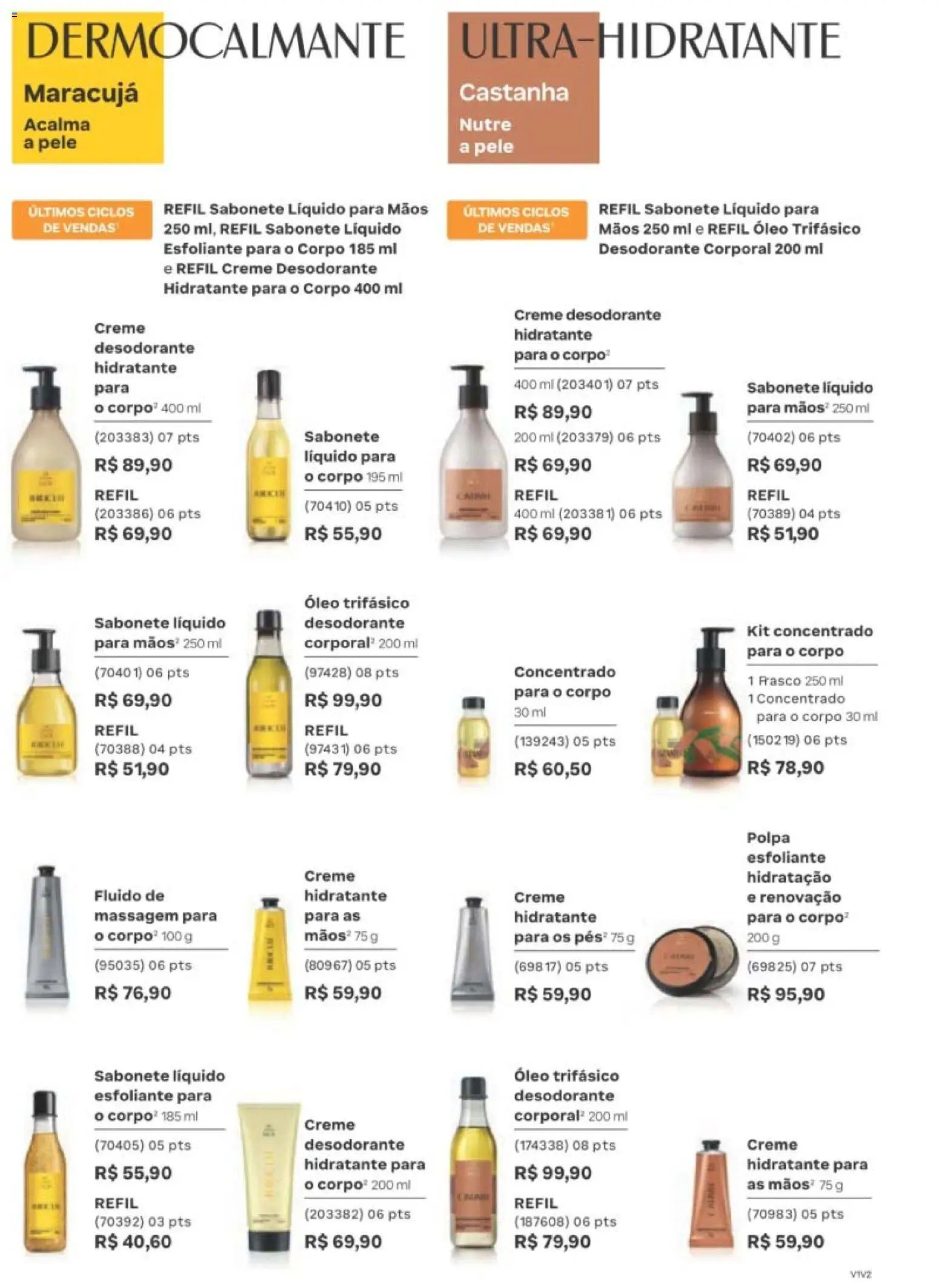 Natura Folheto - válido de 01/09/2026 | Página: 98 | Produtos: Maracujá, Creme hidratante, Sabonete, Sabonete líquido
