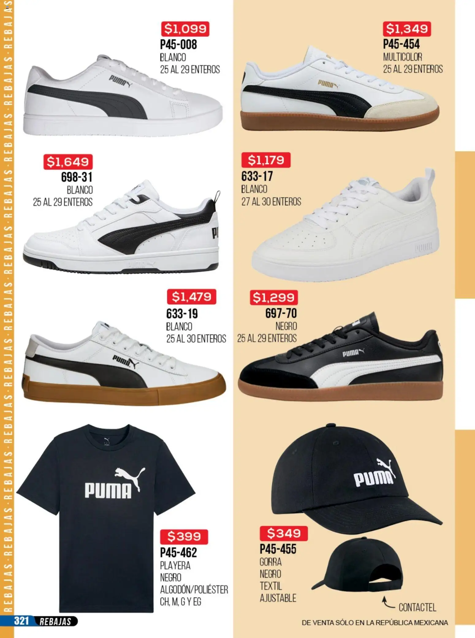 Nuevas ofertas de Cklass válidas en toda la República Mexicana desde el 23/06/2026. ¡Encuentra las mejores ofertas en Cklass catálogo Rebajas sobre rebajas calzado! | Página: 322 | Productos: Gorra, Playera