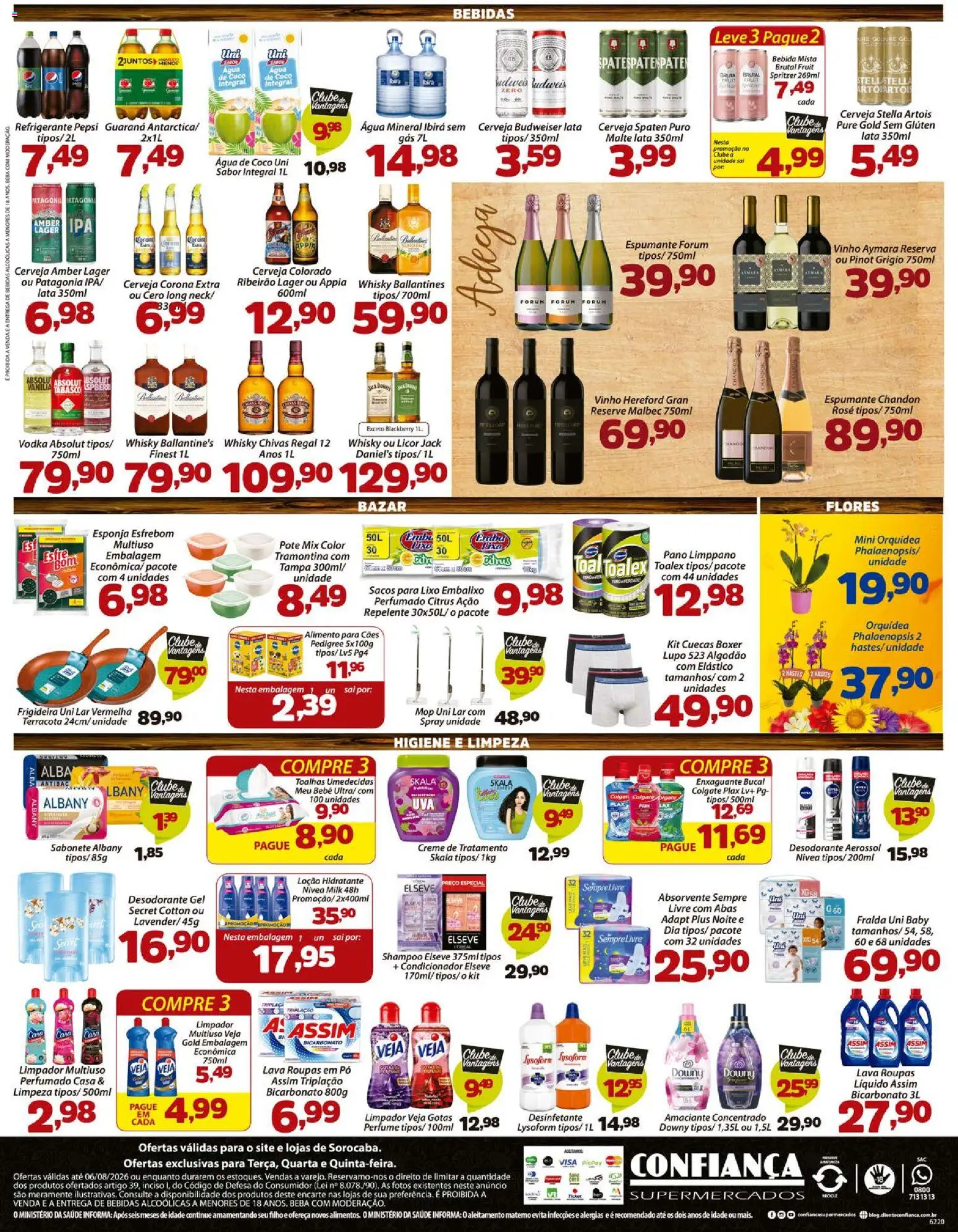 Confiança Folheto - válido de 04/08/2026 | Página: 5 | Produtos: Mop, Frigideira, Perfume, Guaraná