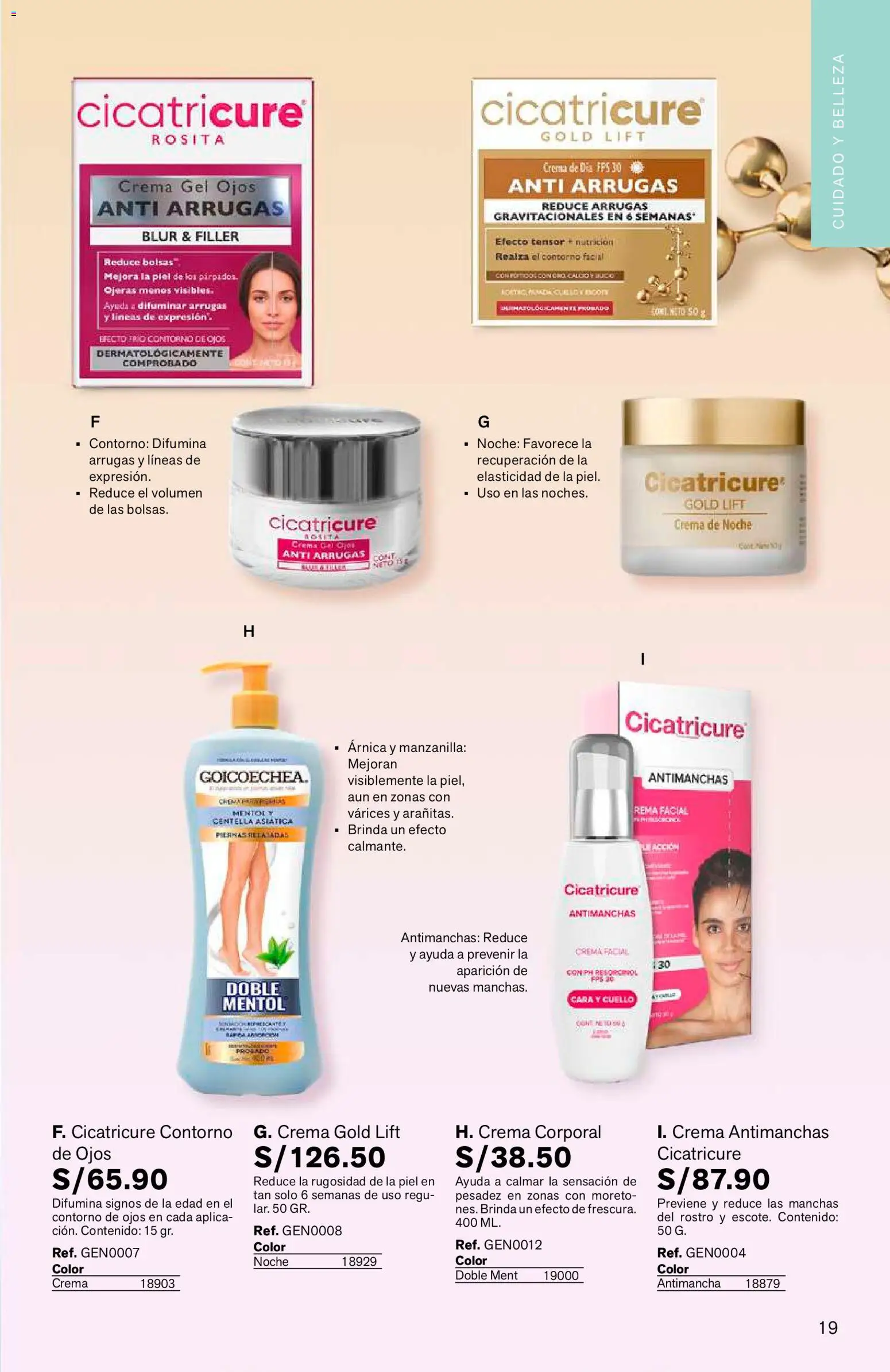 Catálogo Leonisa válido desde 24/08/2026 | Página: 19 | Productos: Cuello, Crema