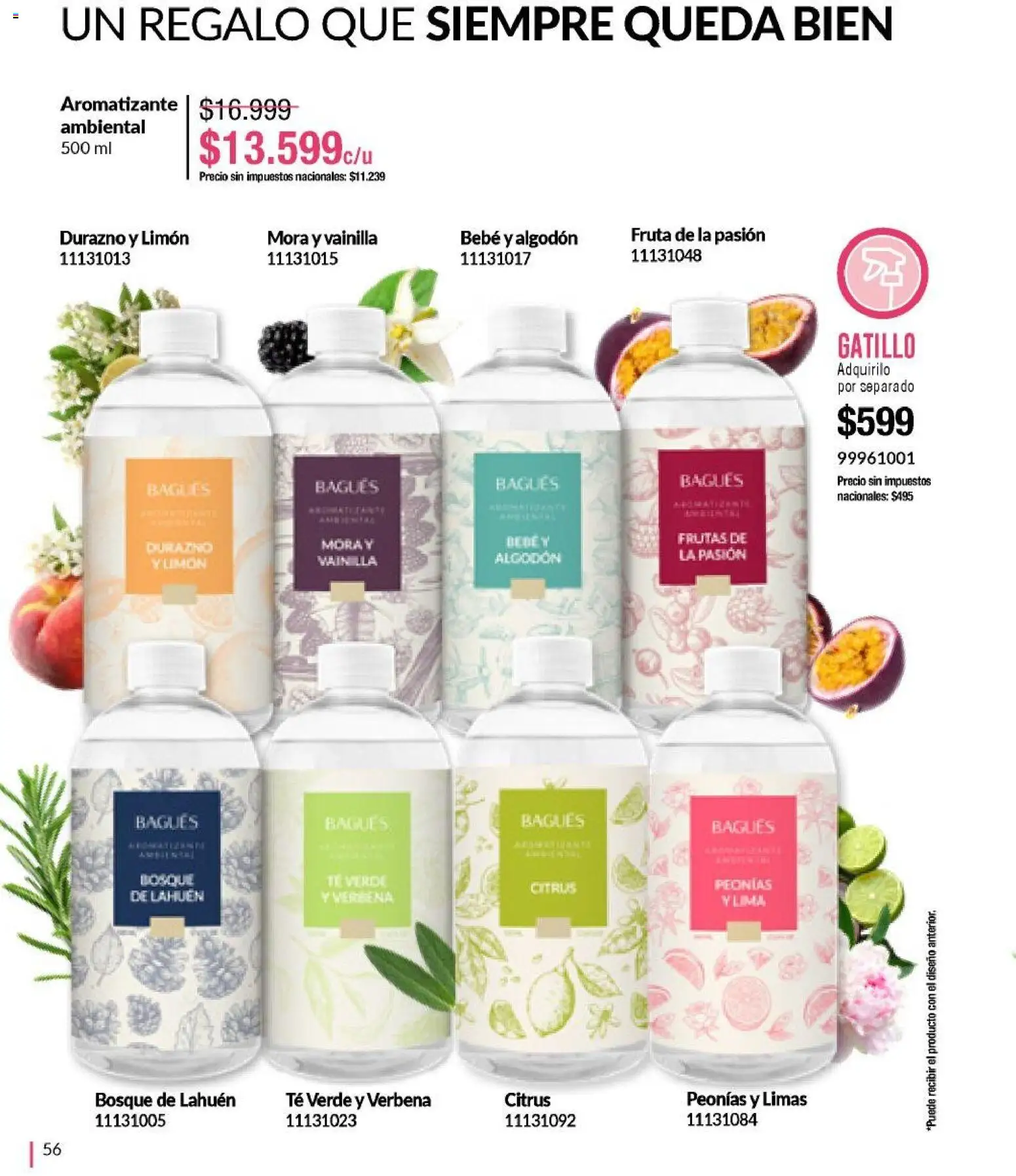 Bagués - Catálogo │ válido desde el 29/06/2026 | Página: 56 | Productos: Algodón, Durazno, Limón, Té